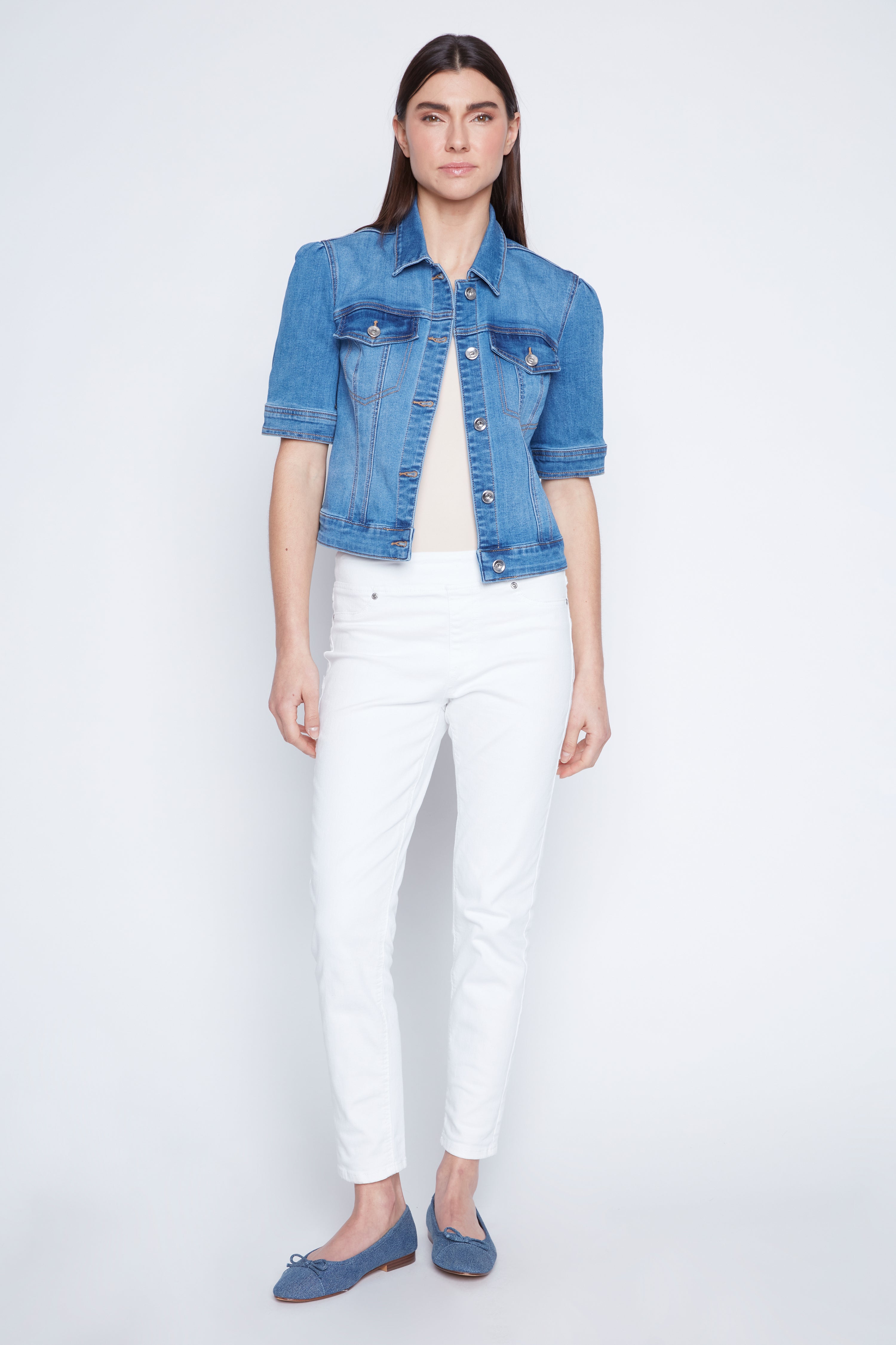 La veste en denim courte