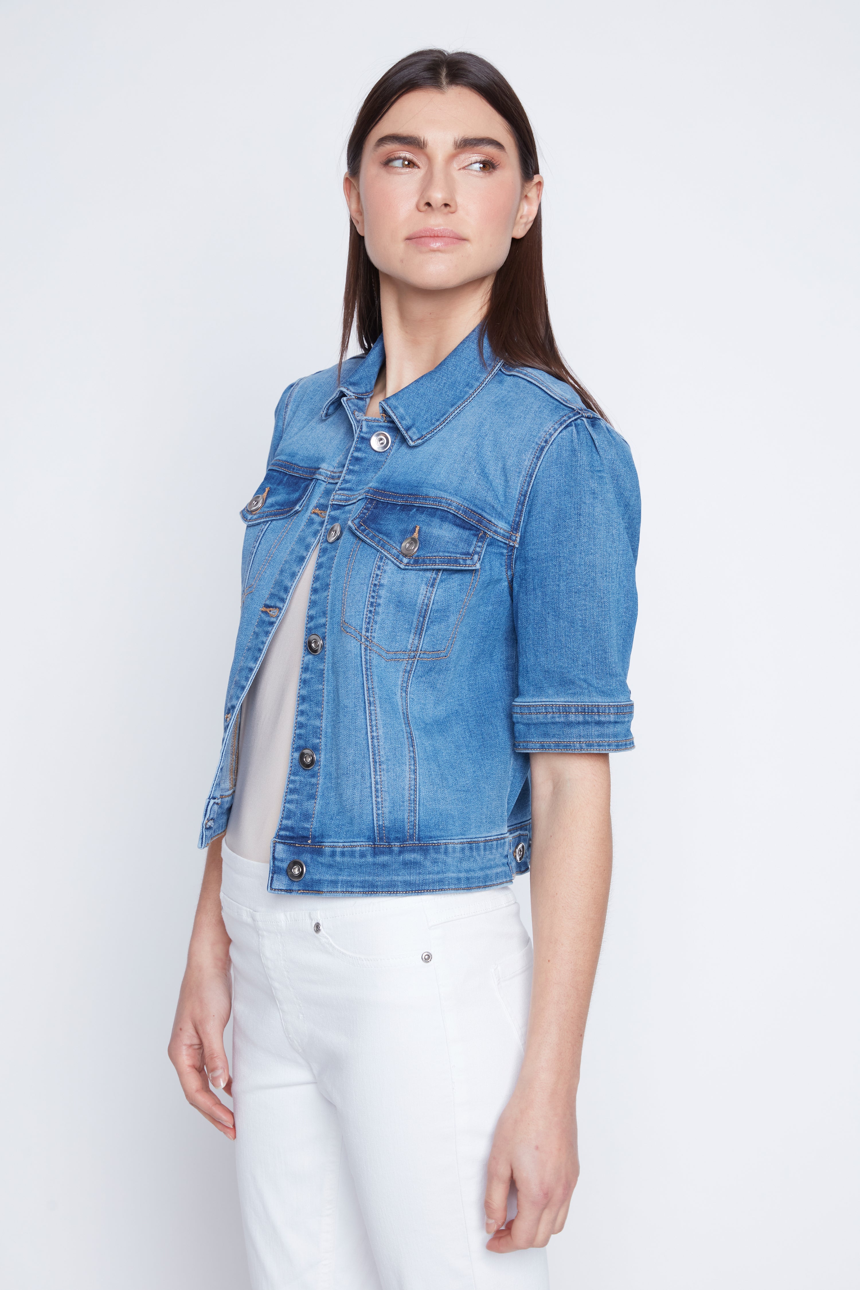 La veste en denim courte