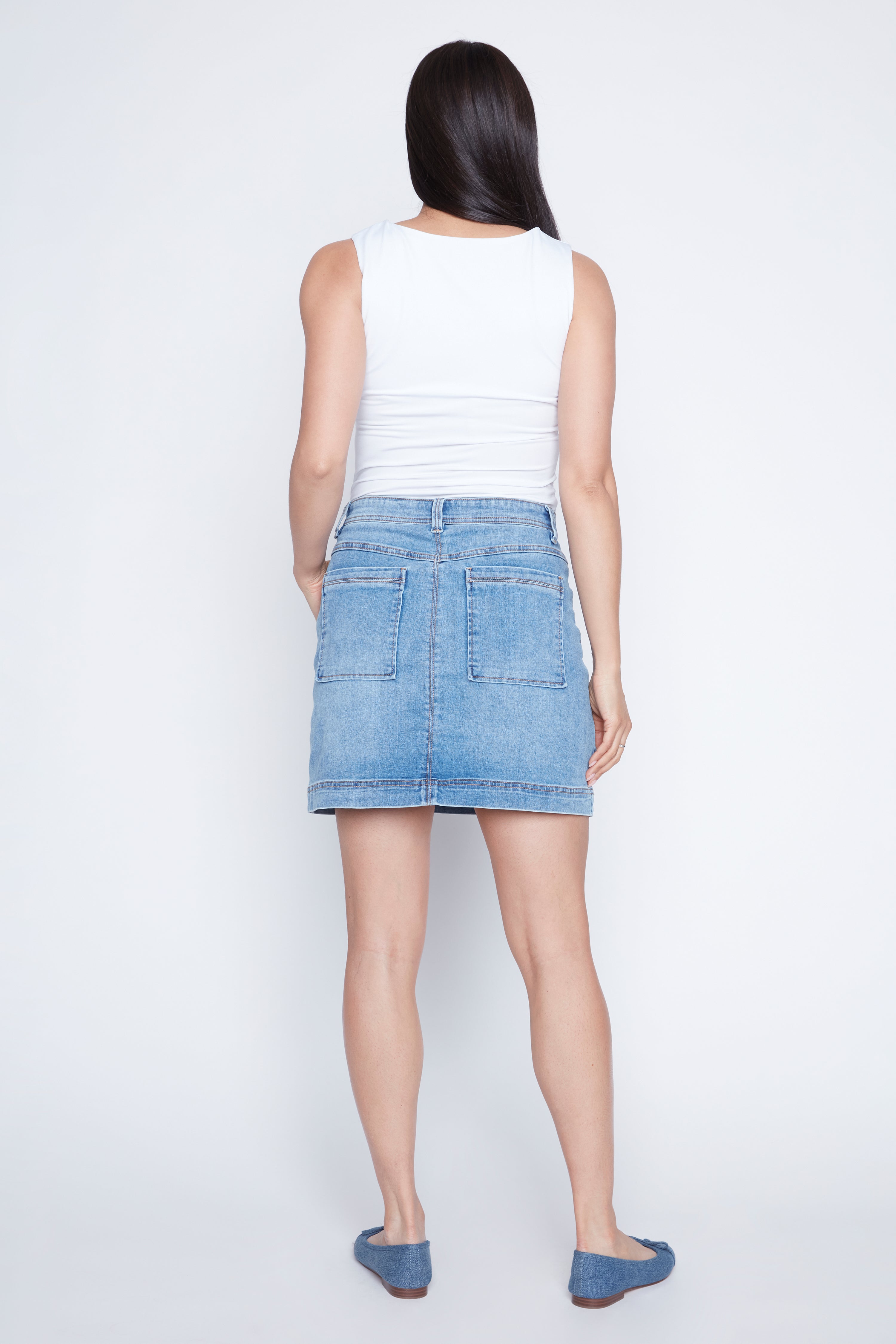 La jupe-short en denim Audrey