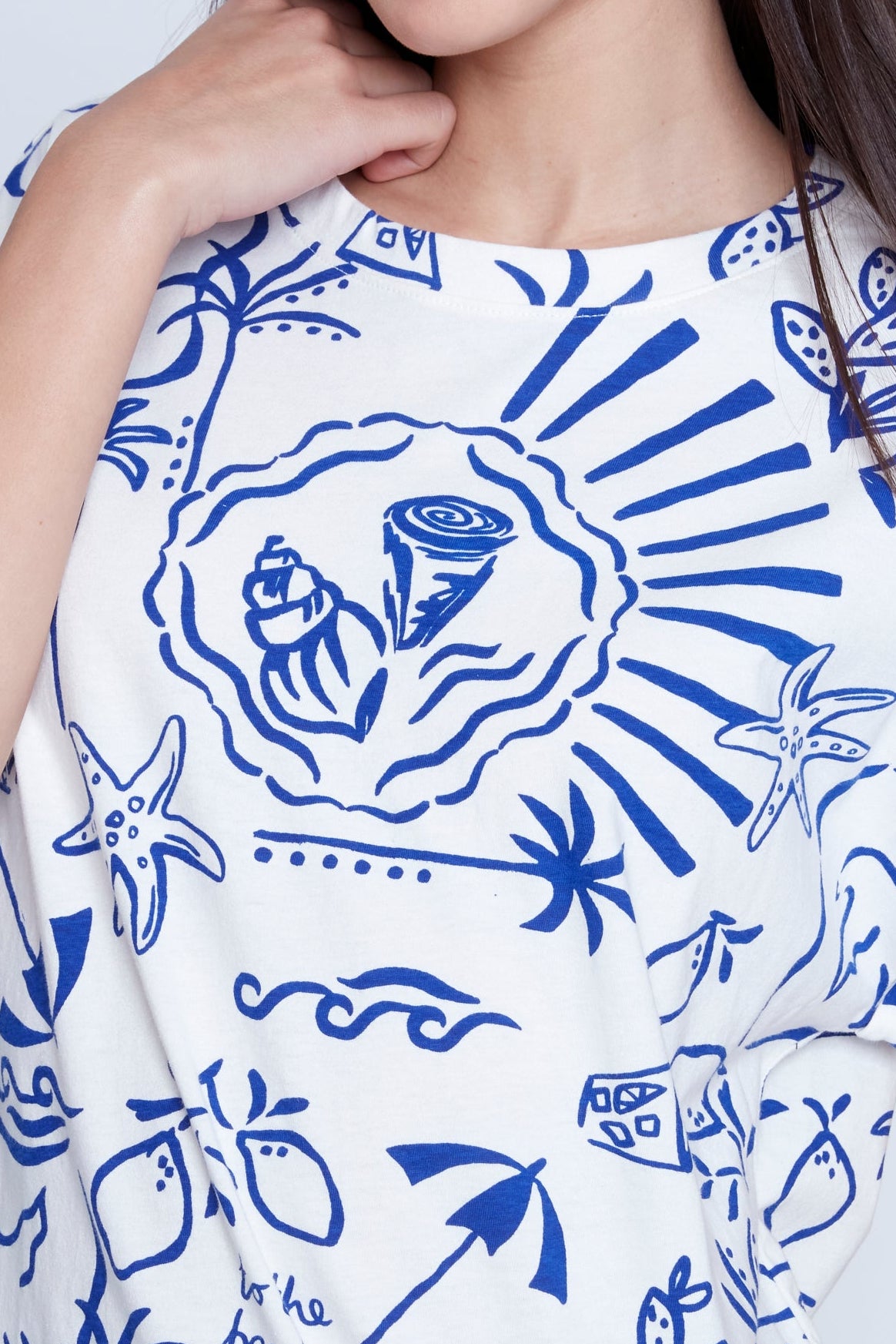 Le T-shirt imprimé à col rond