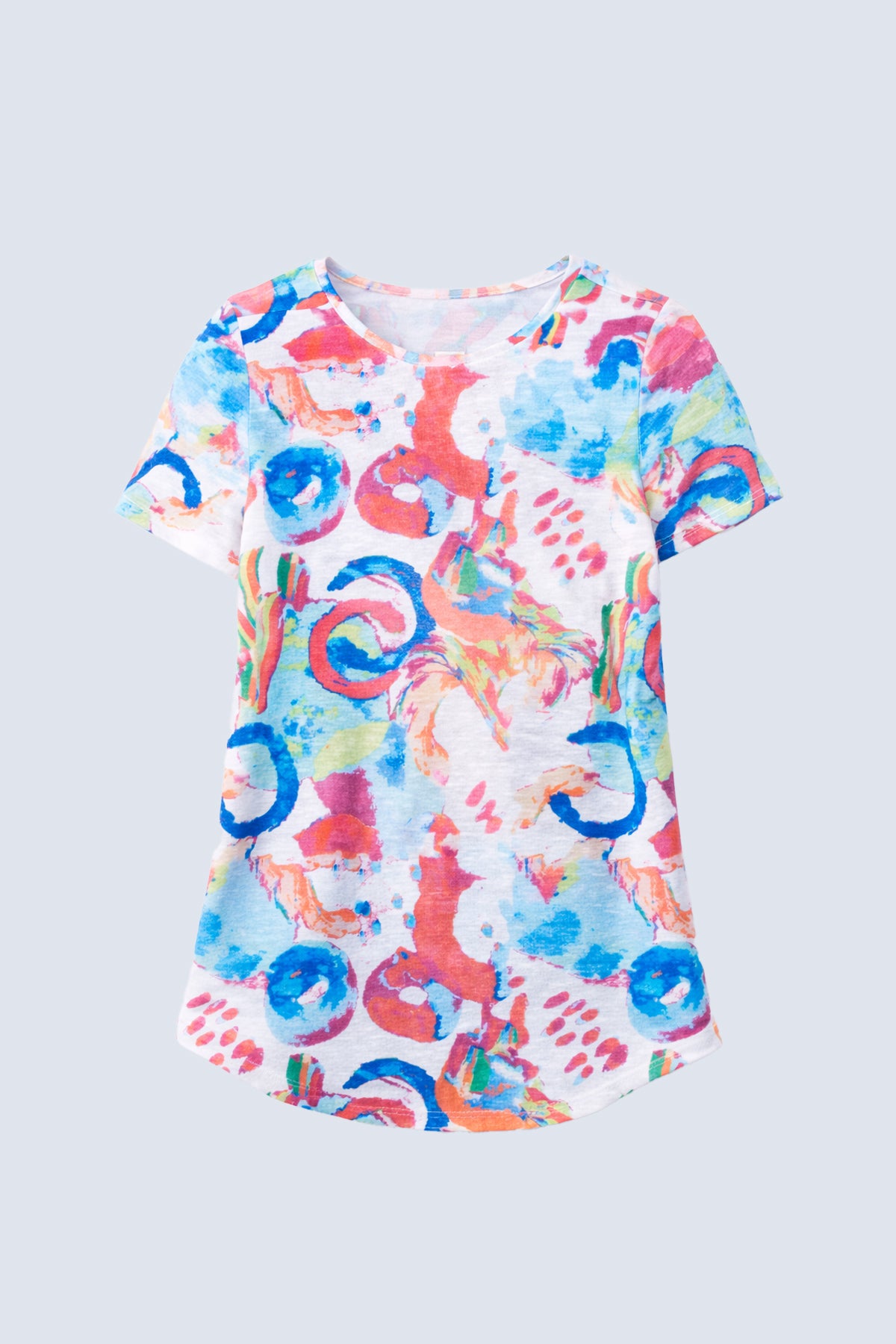 Printed knit tunic