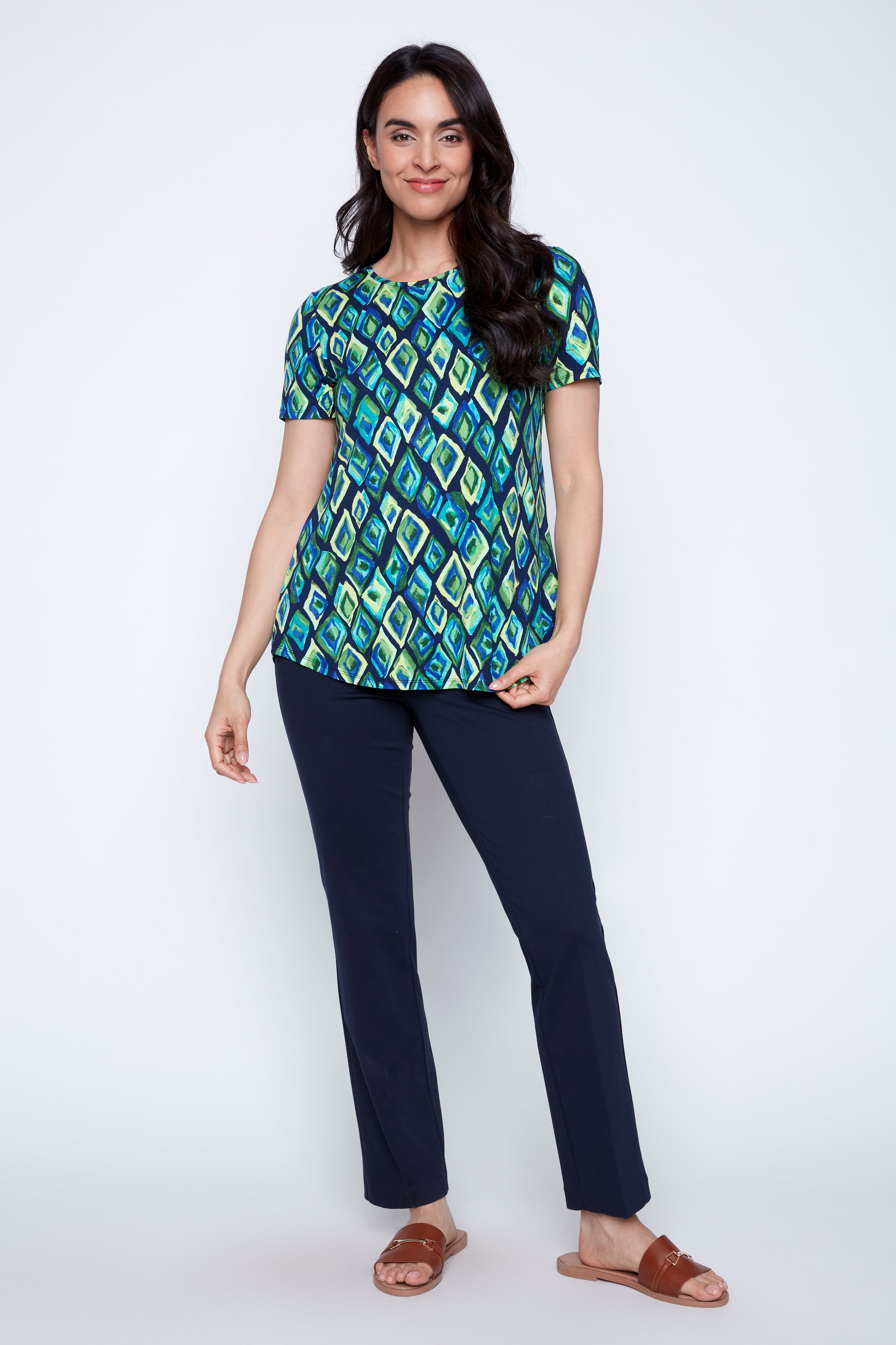 Geometric print tunic