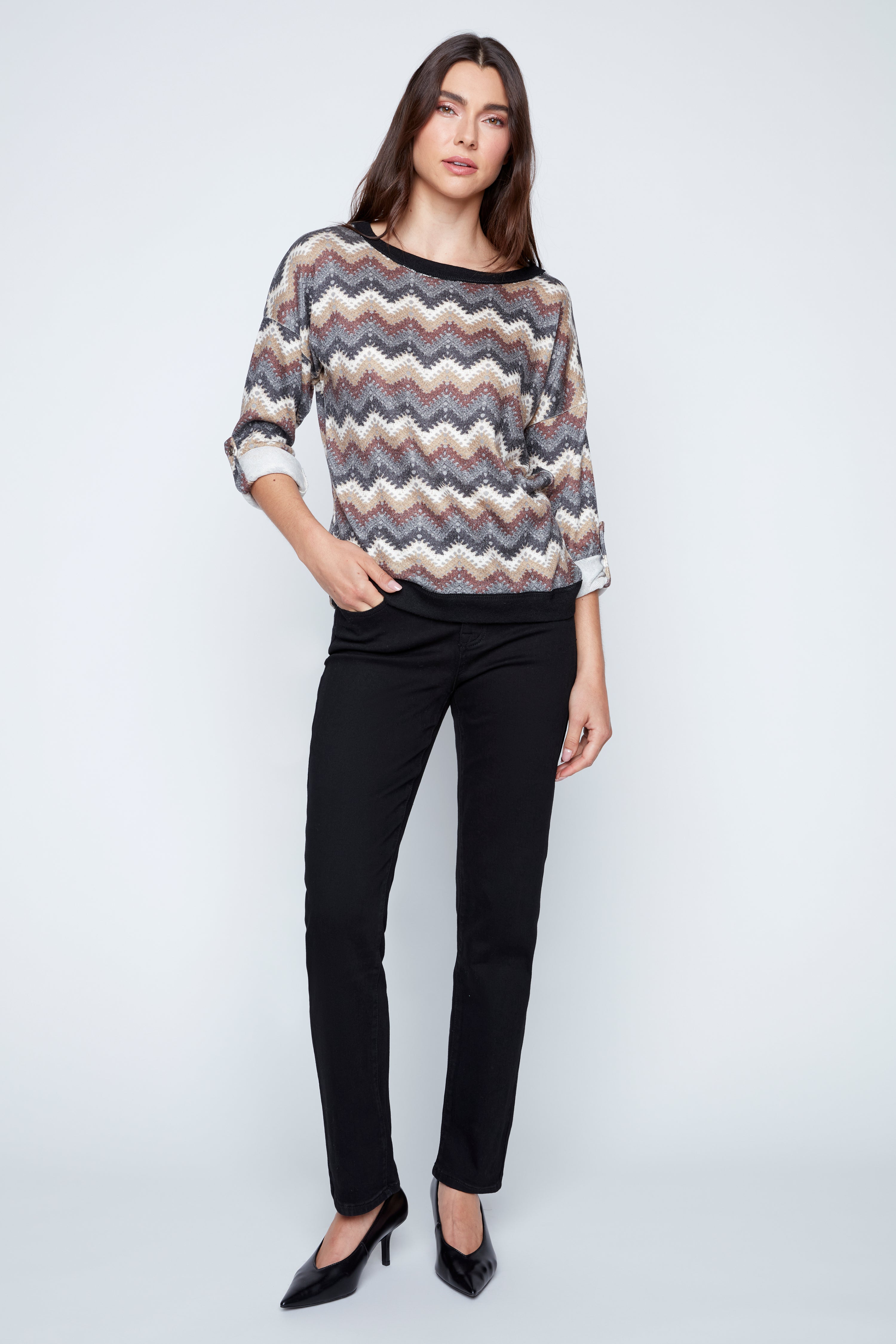 Missoni print top