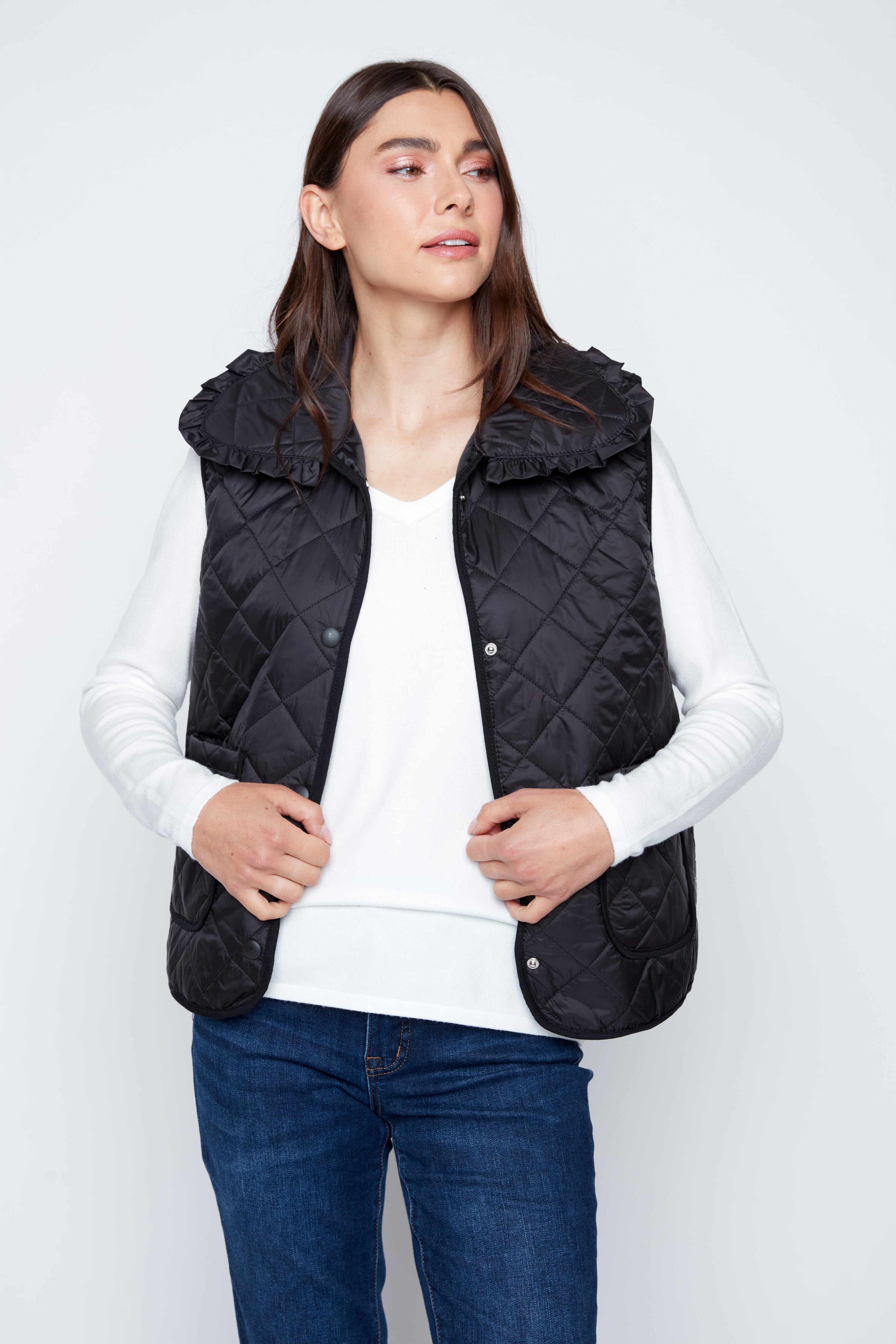 Diamond quilt vest