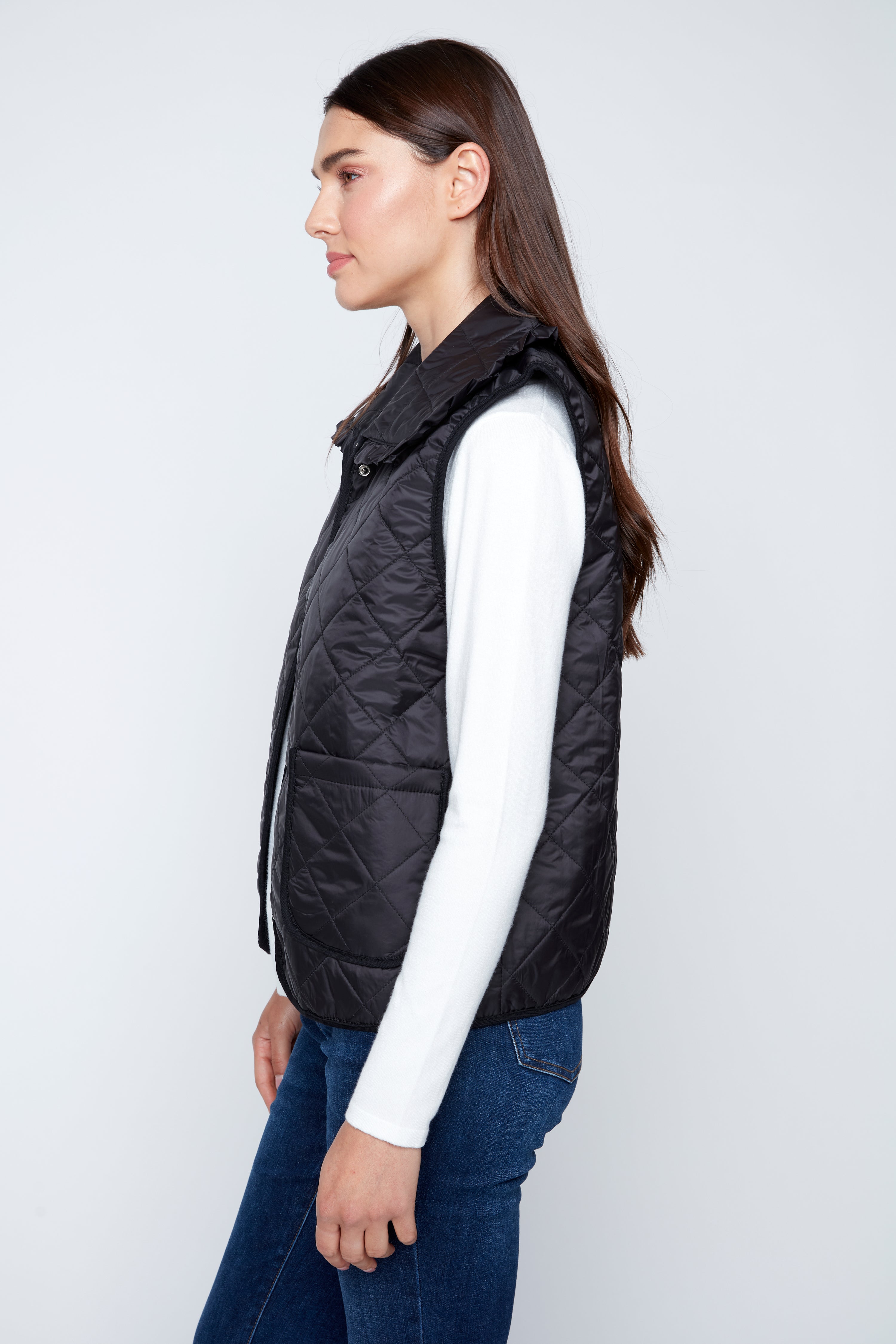 Diamond quilt vest