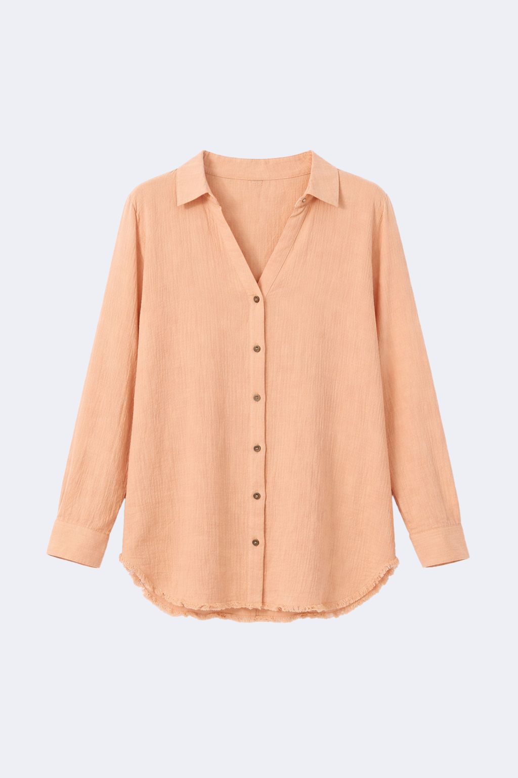 La blouse en coton froissé