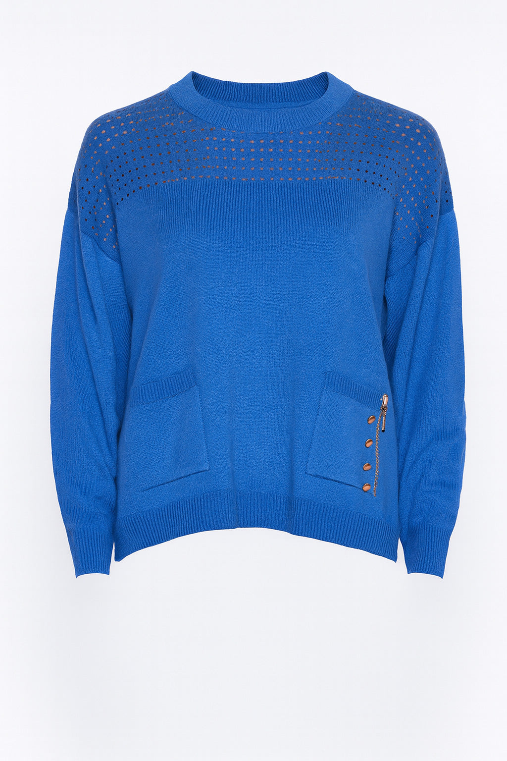 Crochet detail sweater