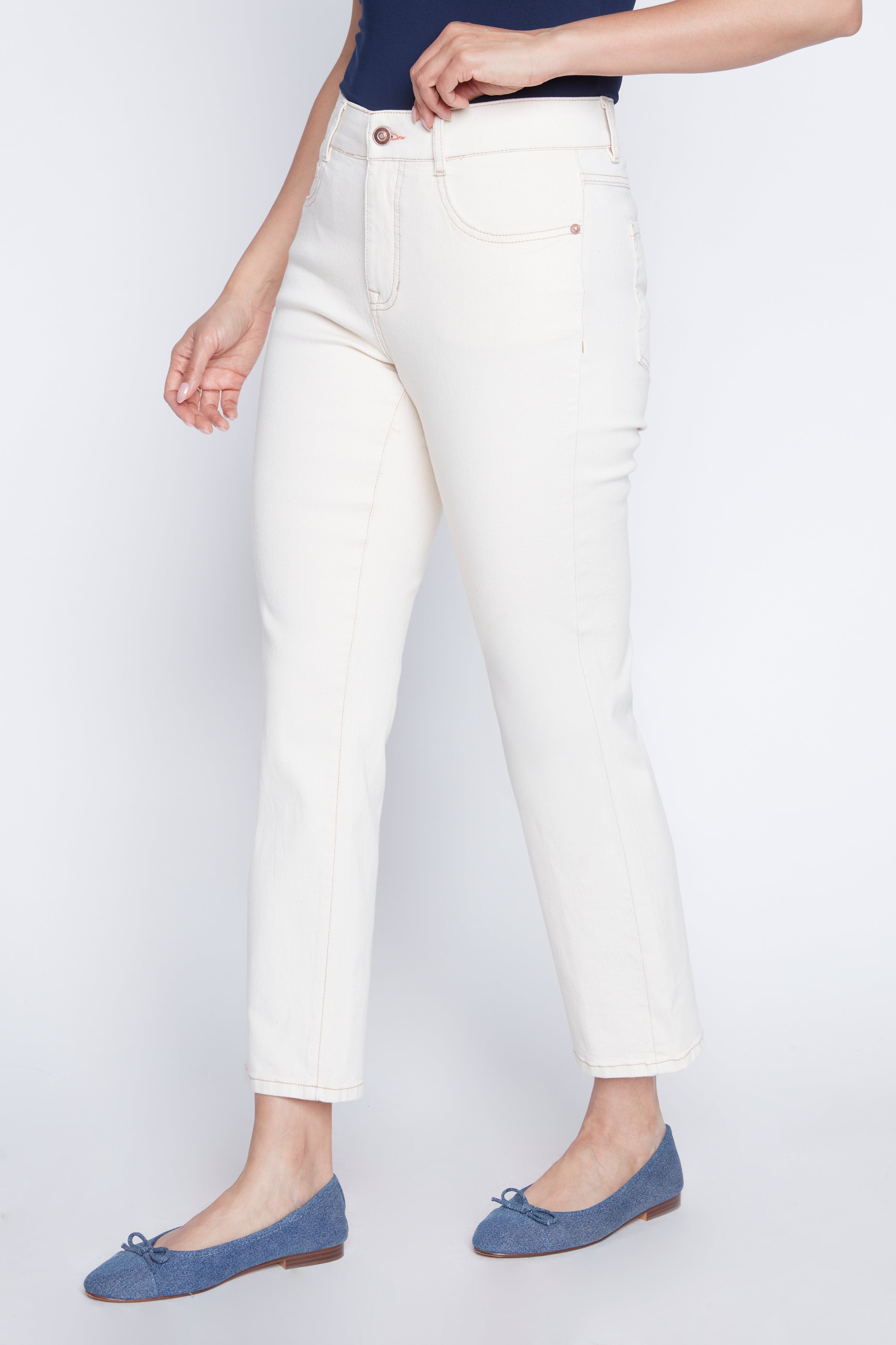 Sophia straight leg colored jean