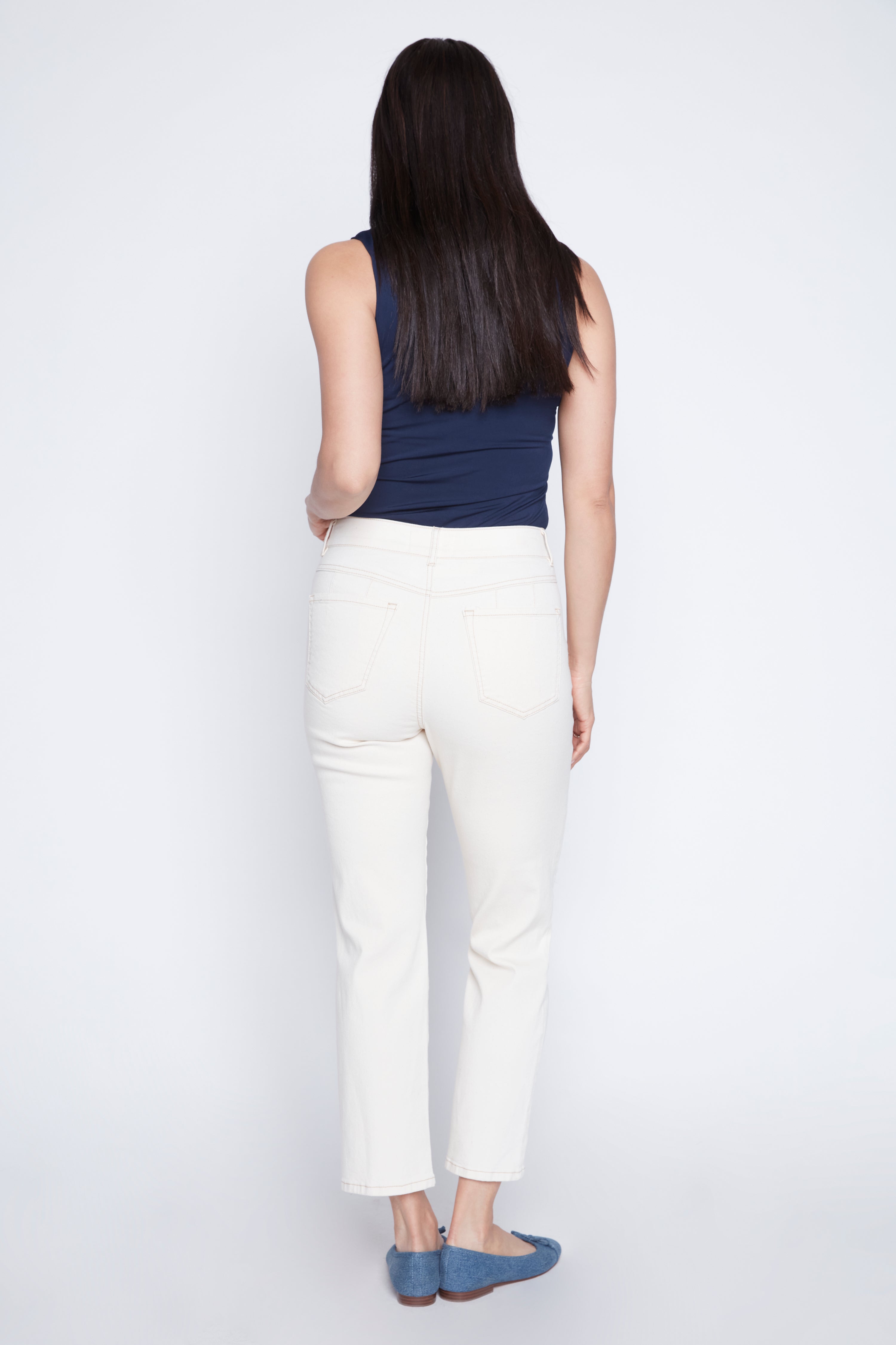 Sophia straight leg colored jean