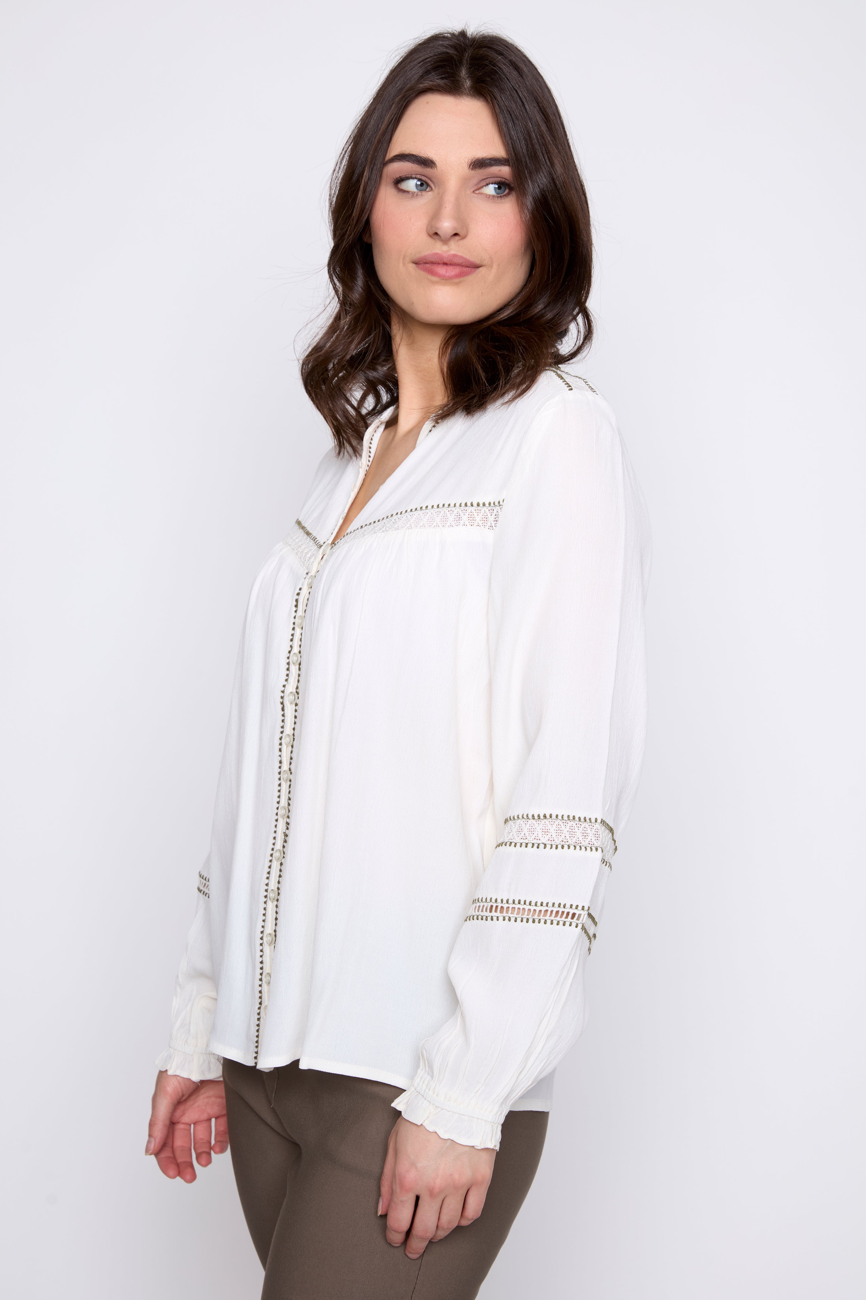 La blouse fluide en crêpe