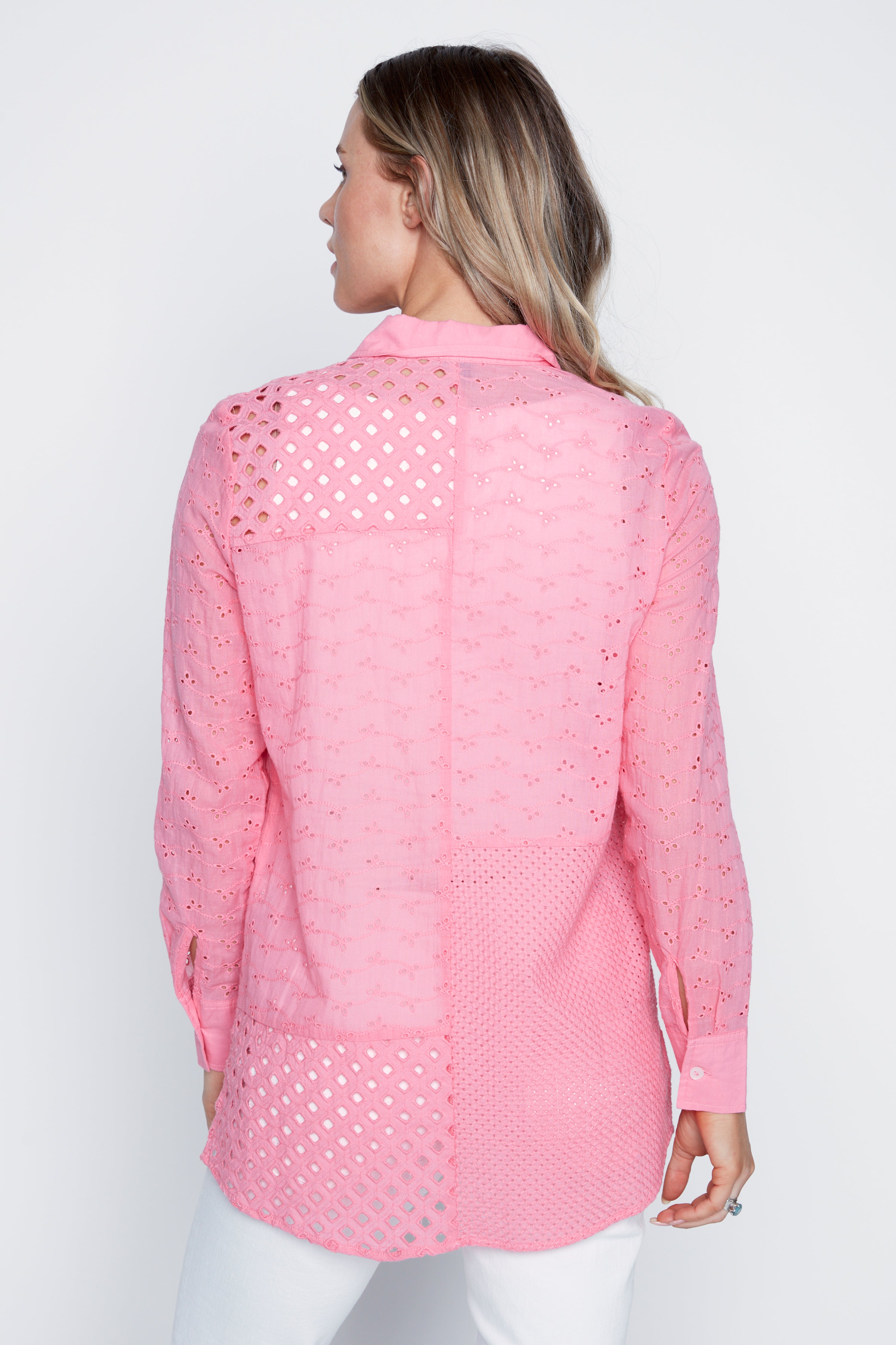 Cotton eyelet blouse