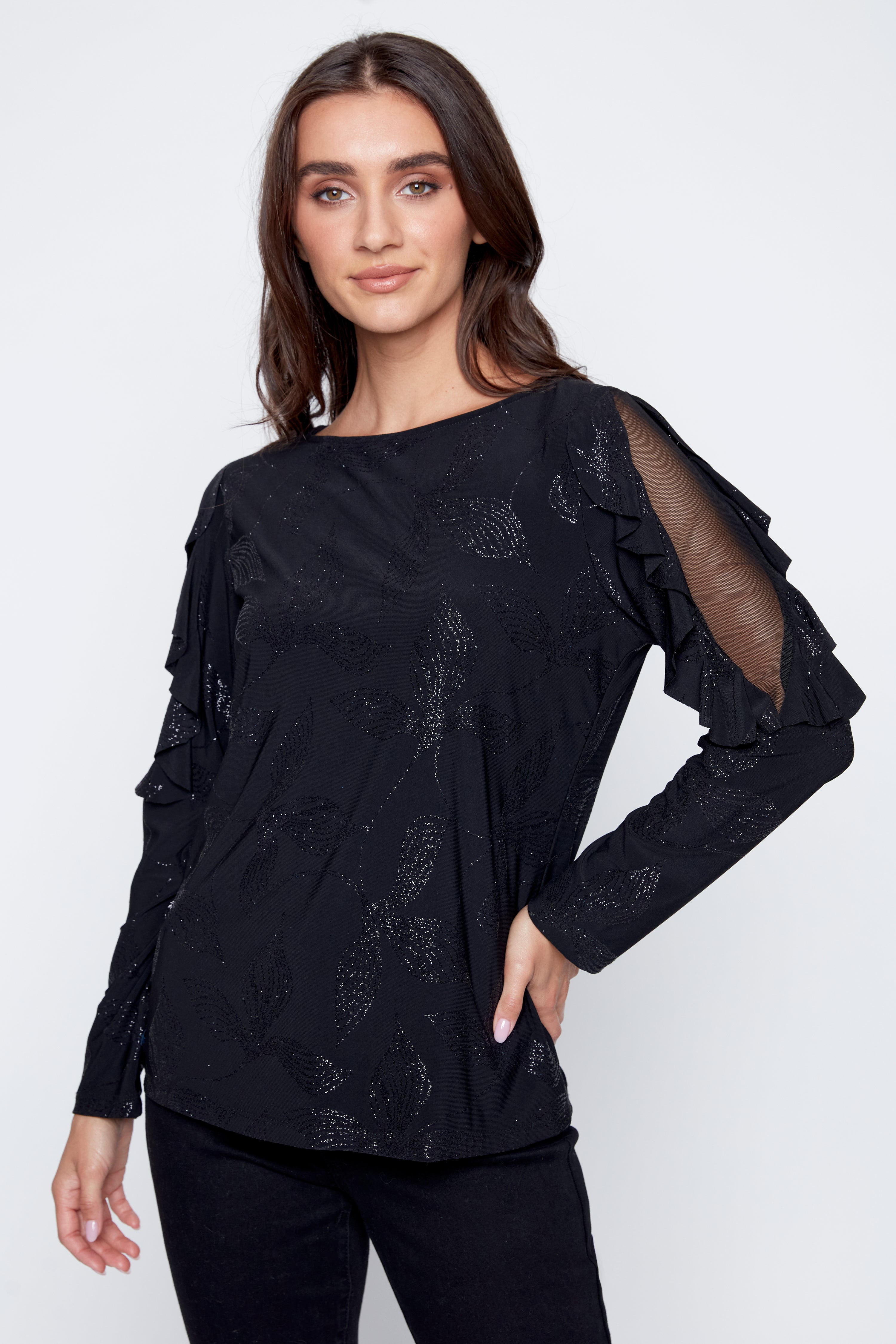 Le haut à manches volantées