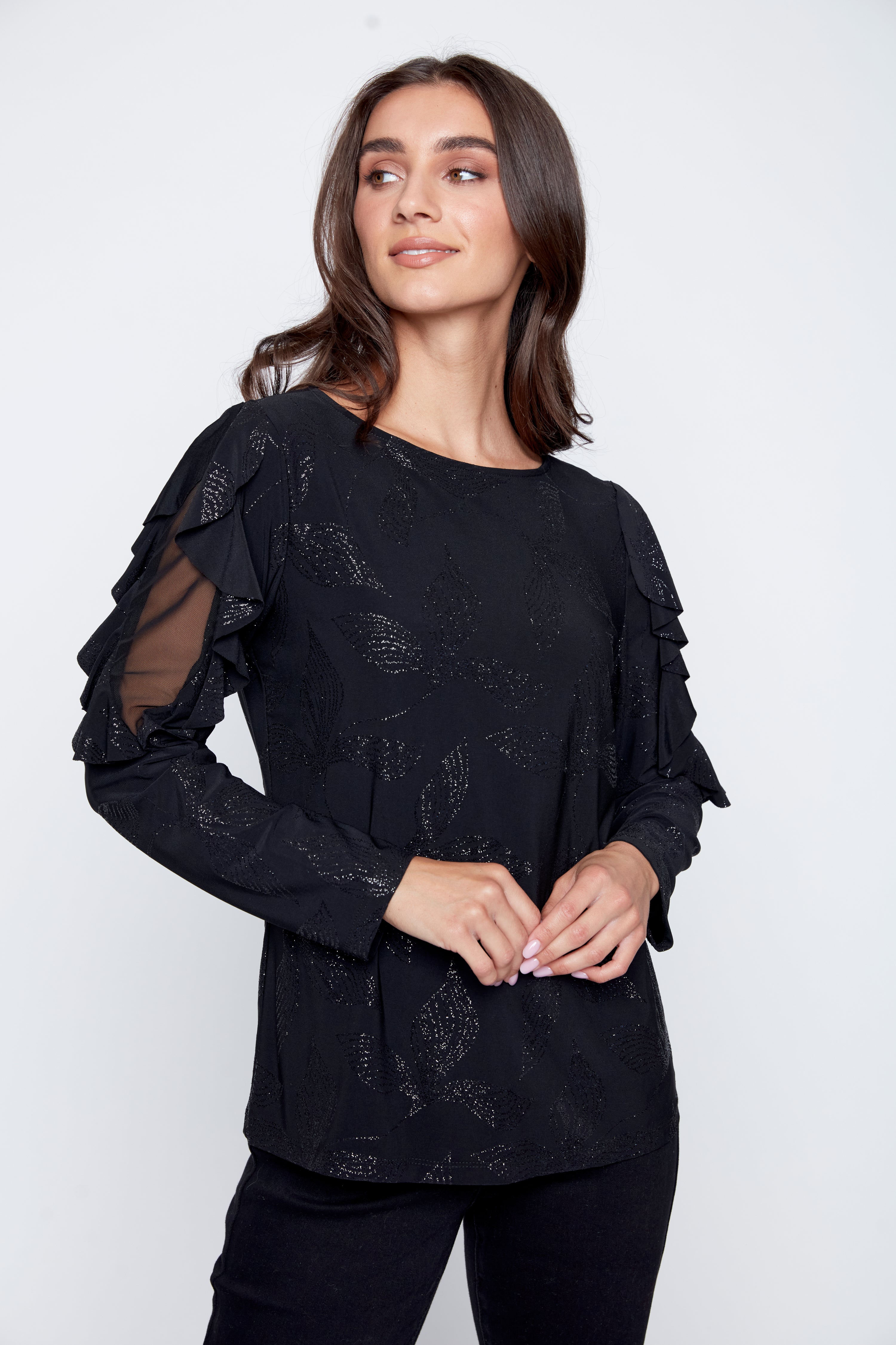 Le haut à manches volantées