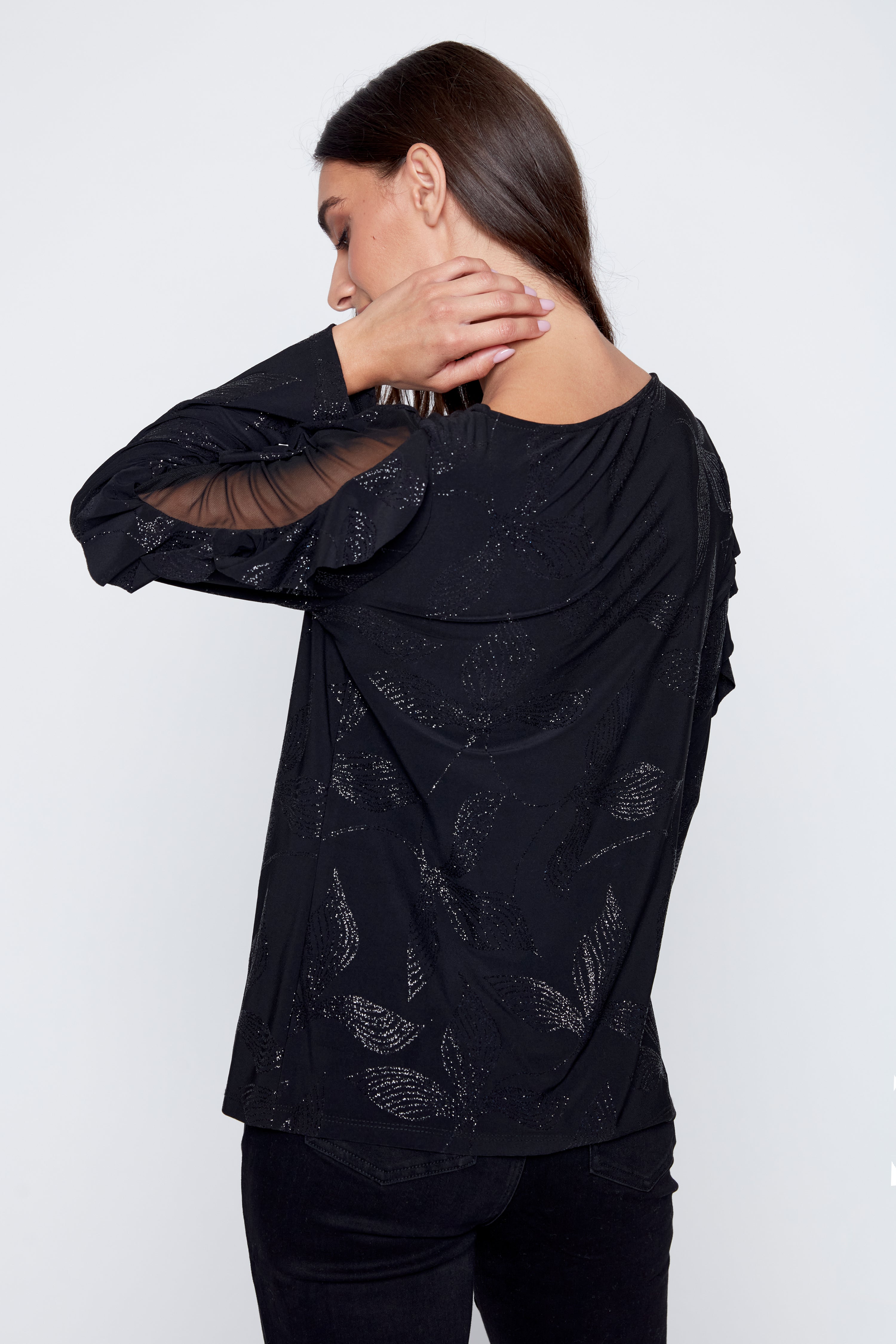 Le haut à manches volantées