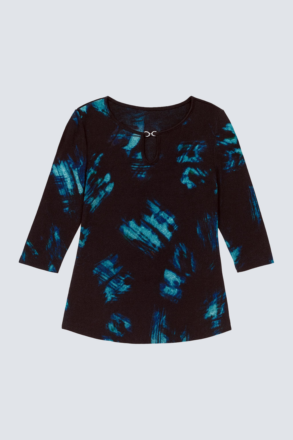 Printed top with buckle detail