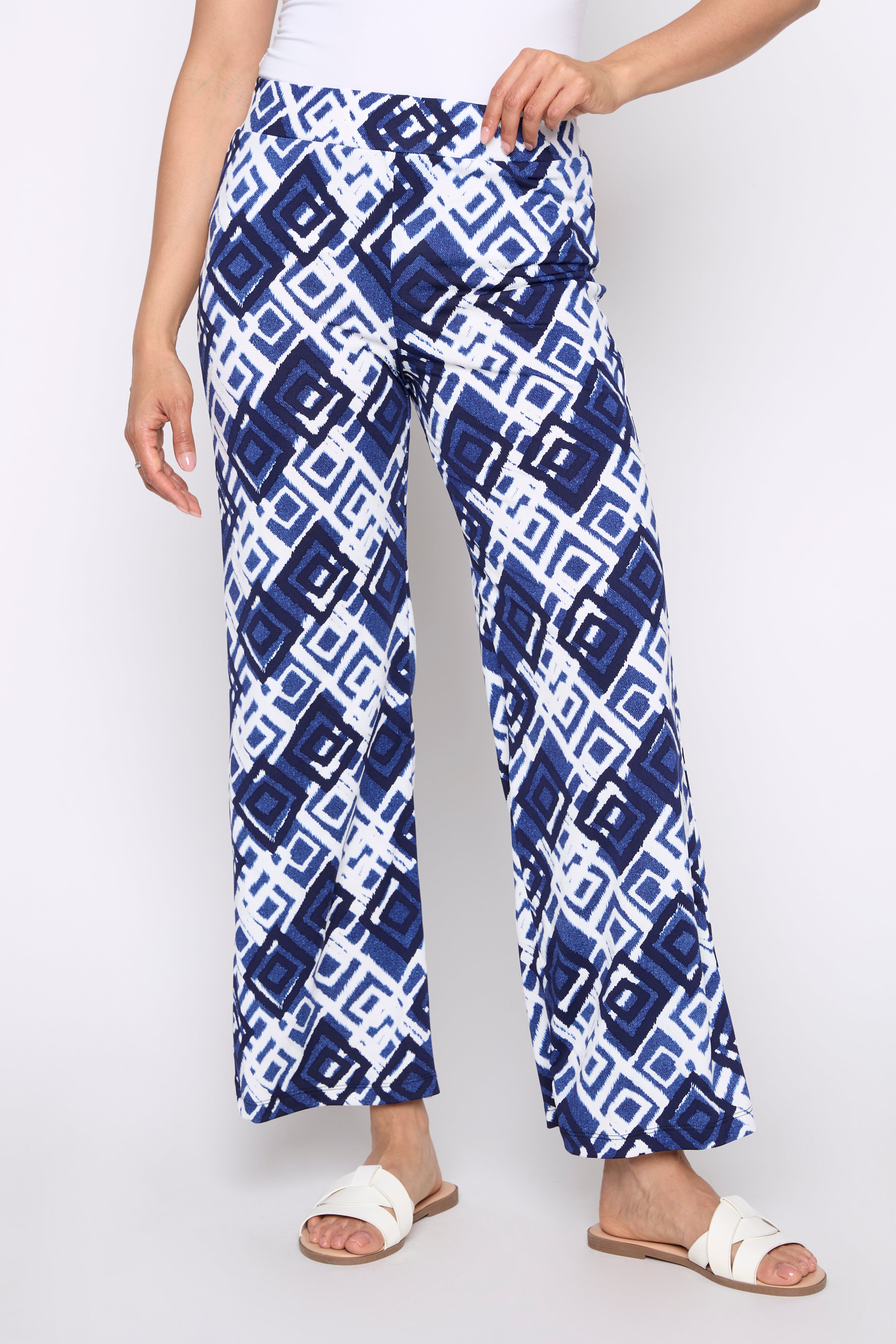 Le pantalon imprimé à jambes larges