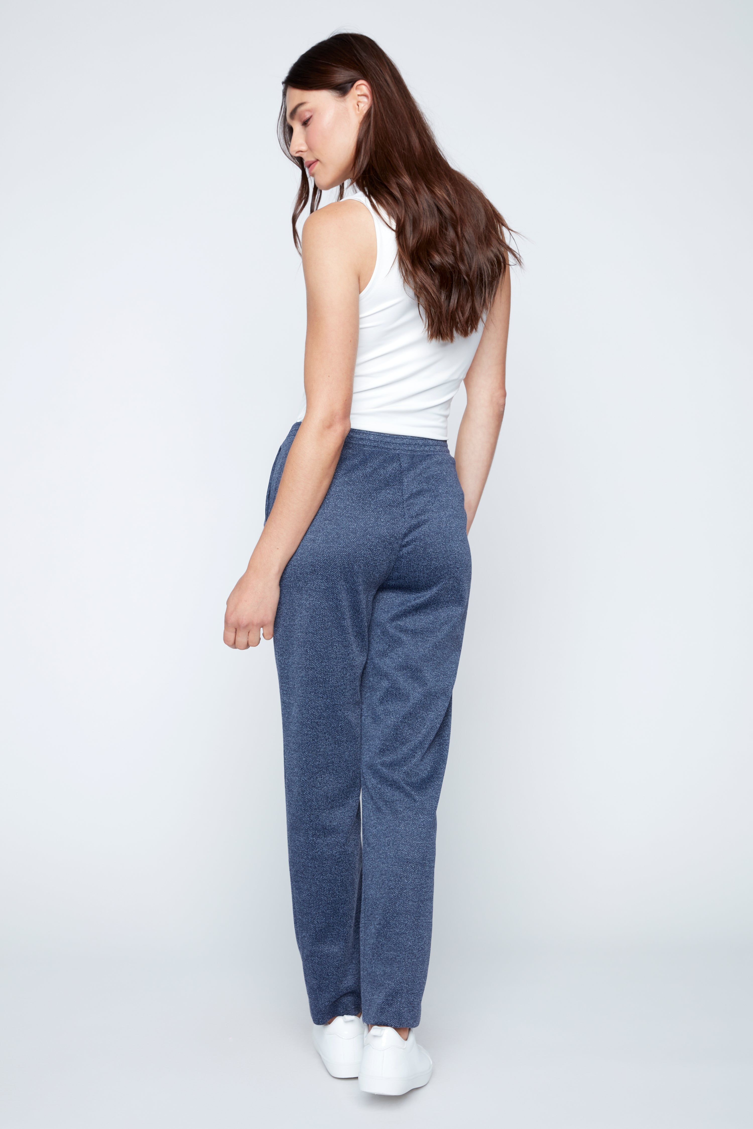 Straight leg double knit pant