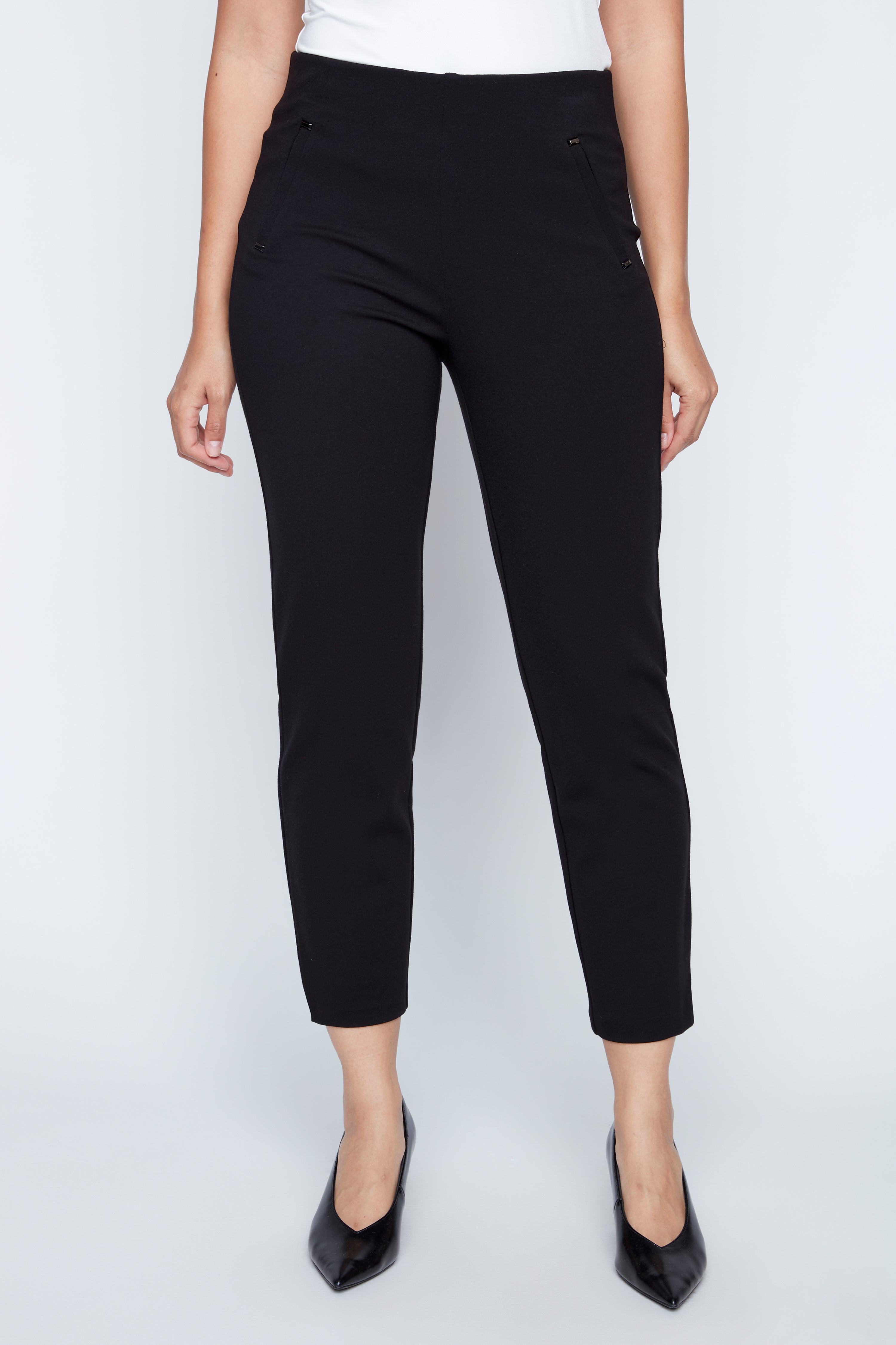 Slim leg rivet detail pant
