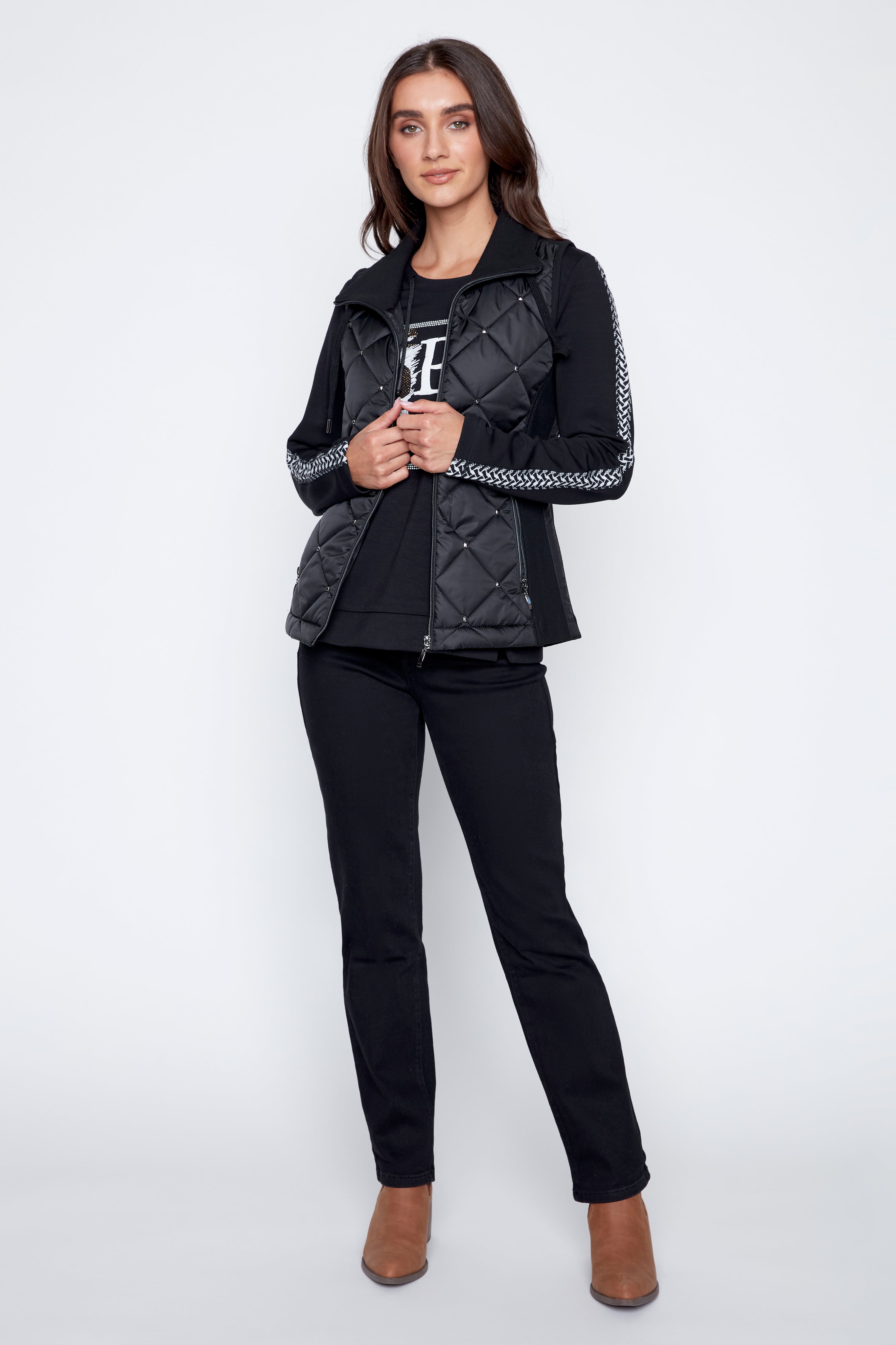 Quilted diamonds vest