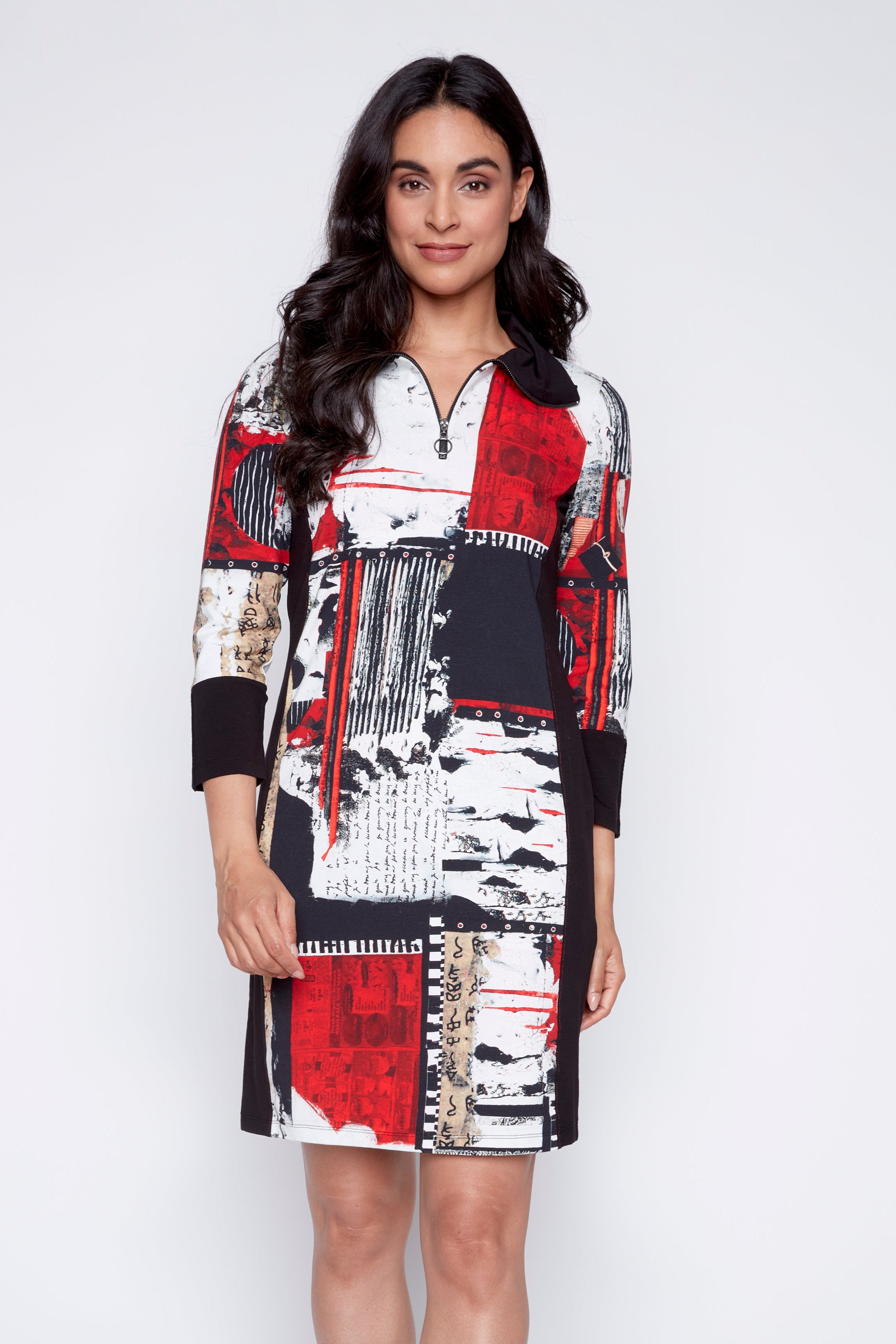 Abstract print dress