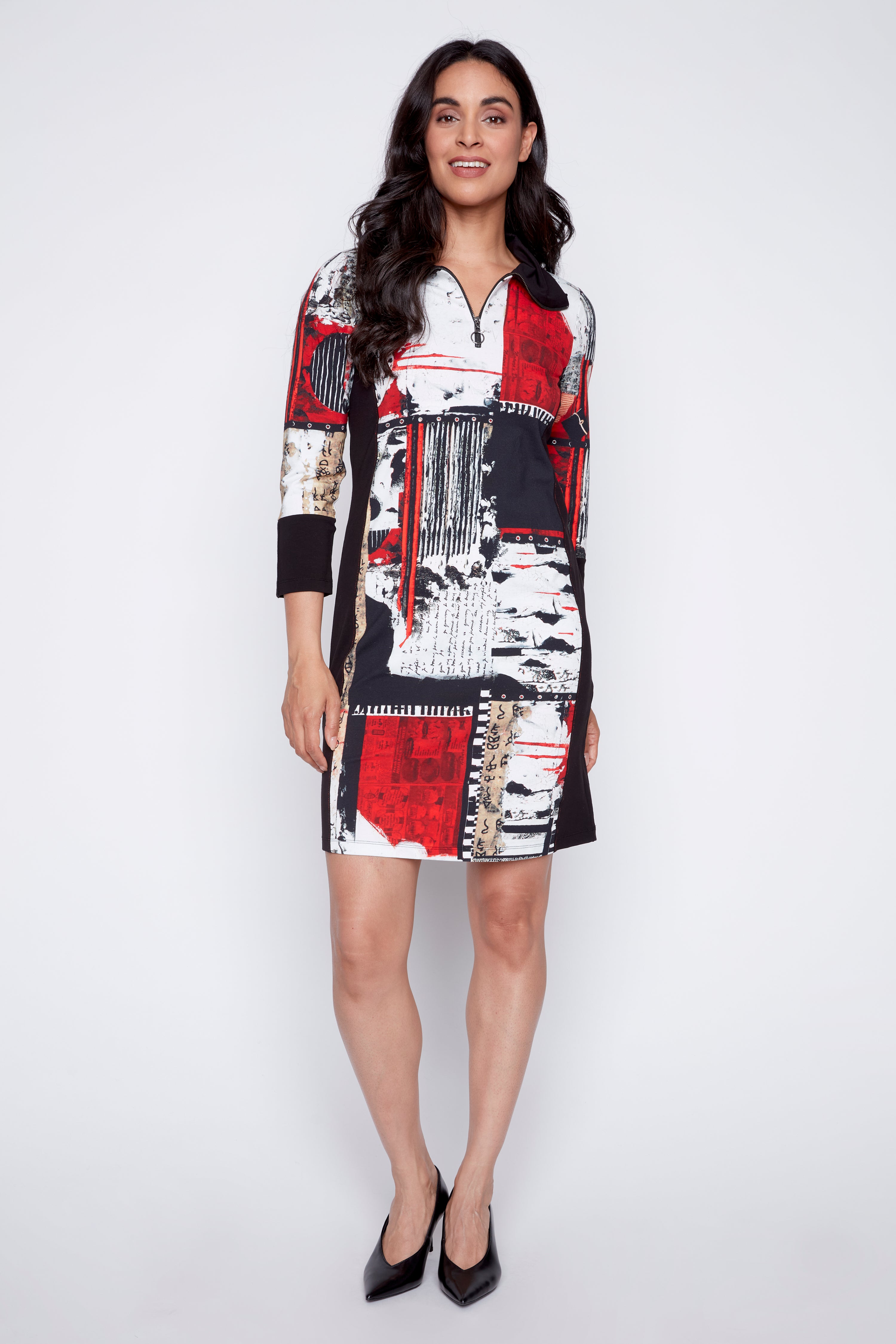 Abstract print dress