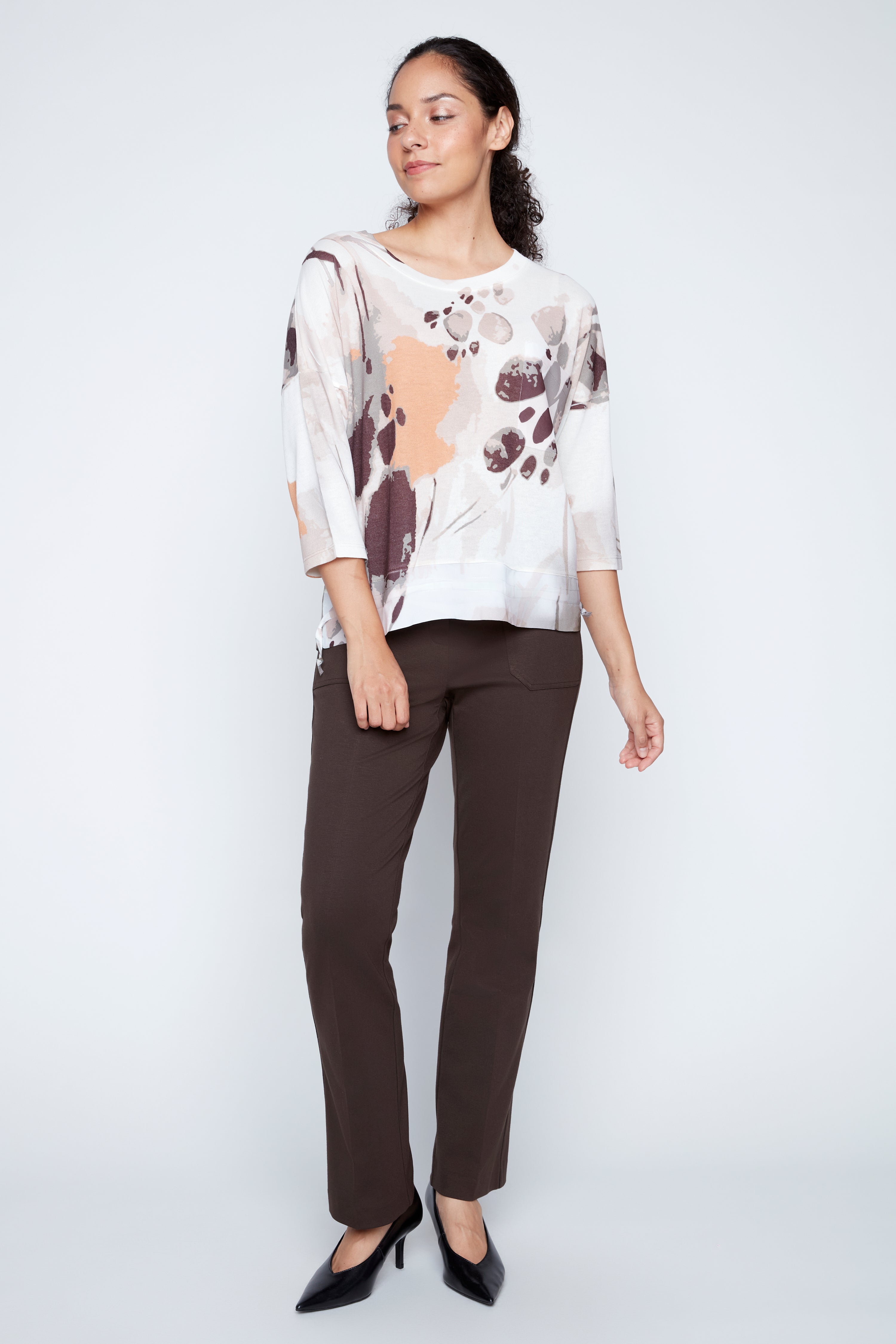 Abstract print top