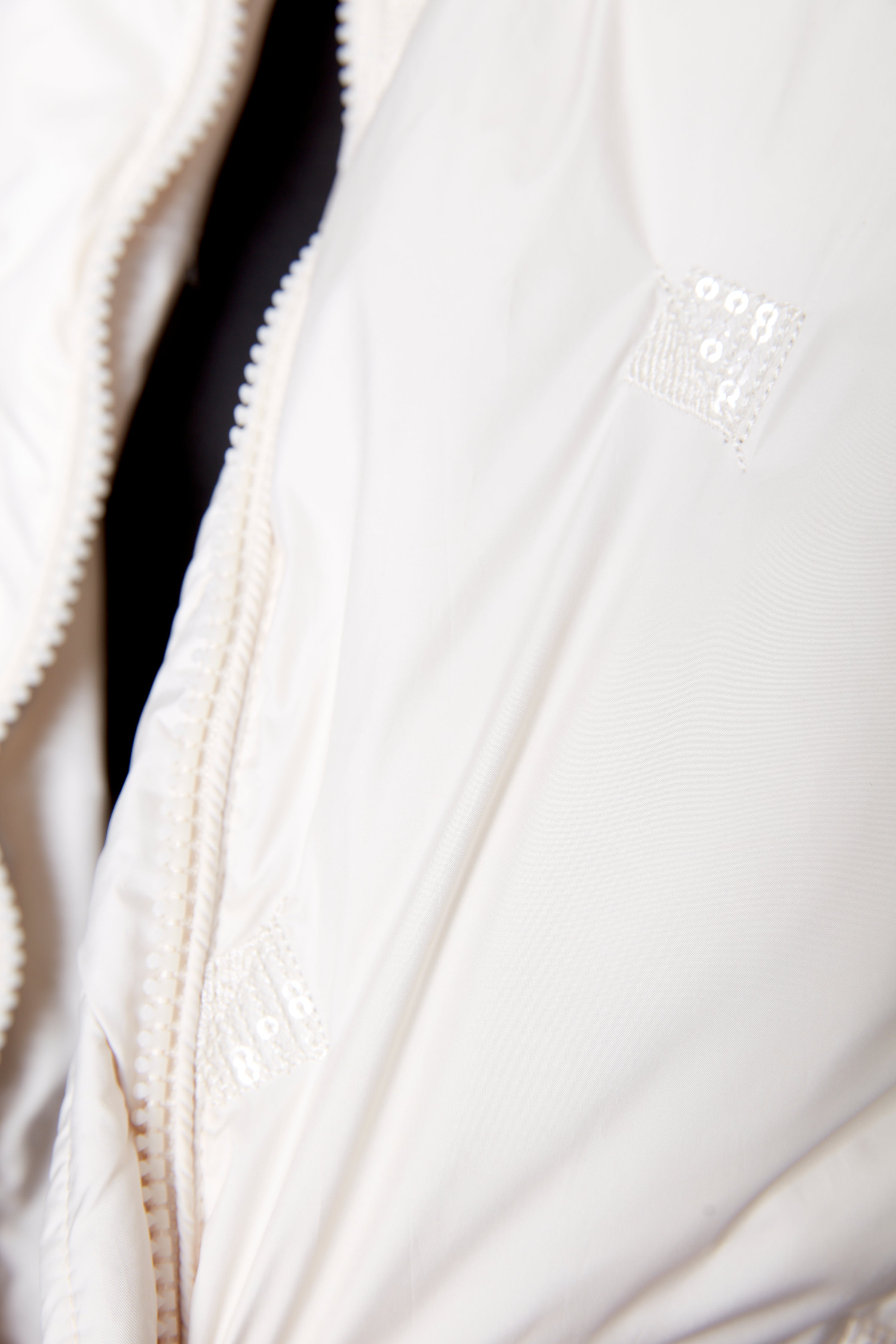 Sequin detail quilt vest