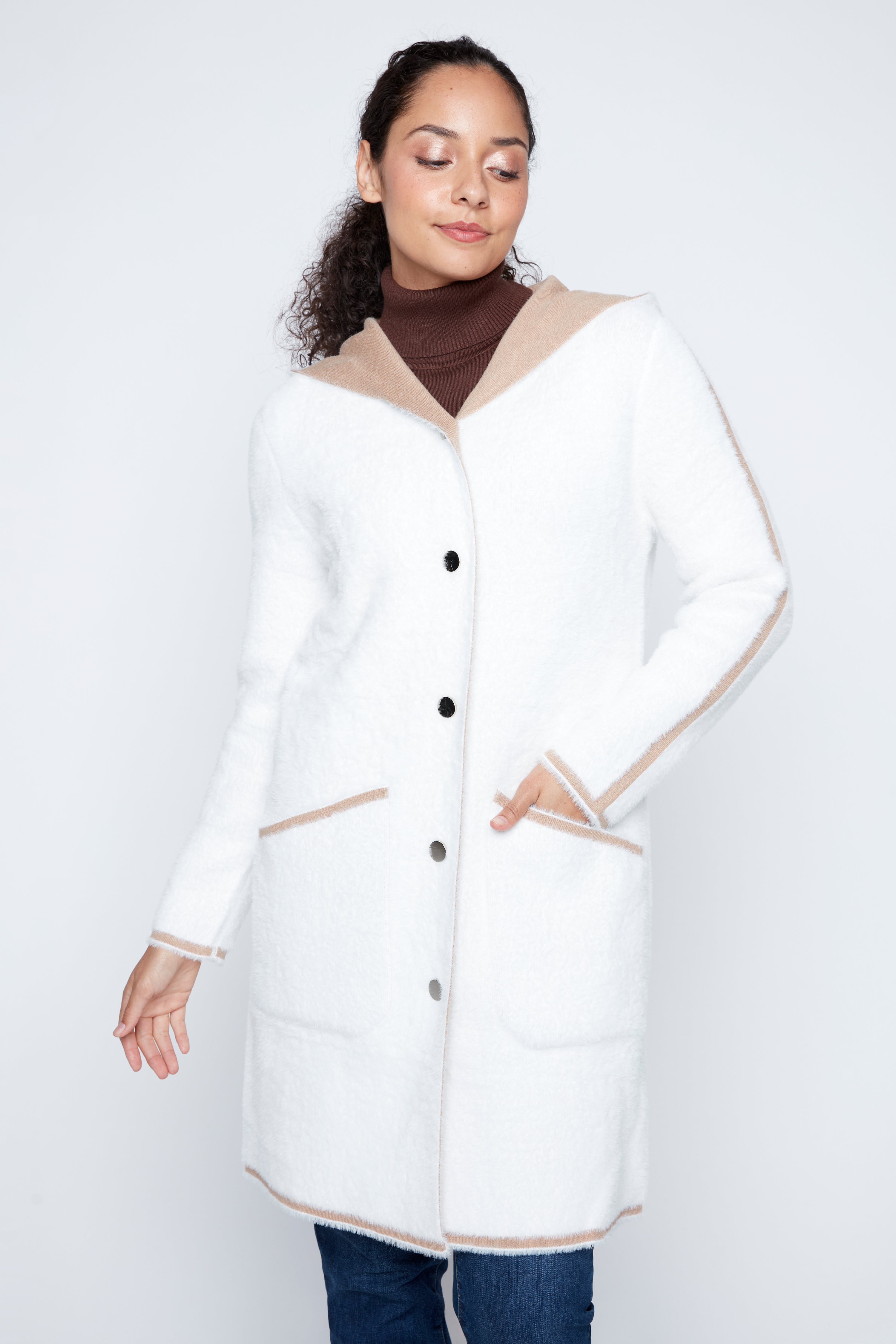 Le manteau-cardigan réversible