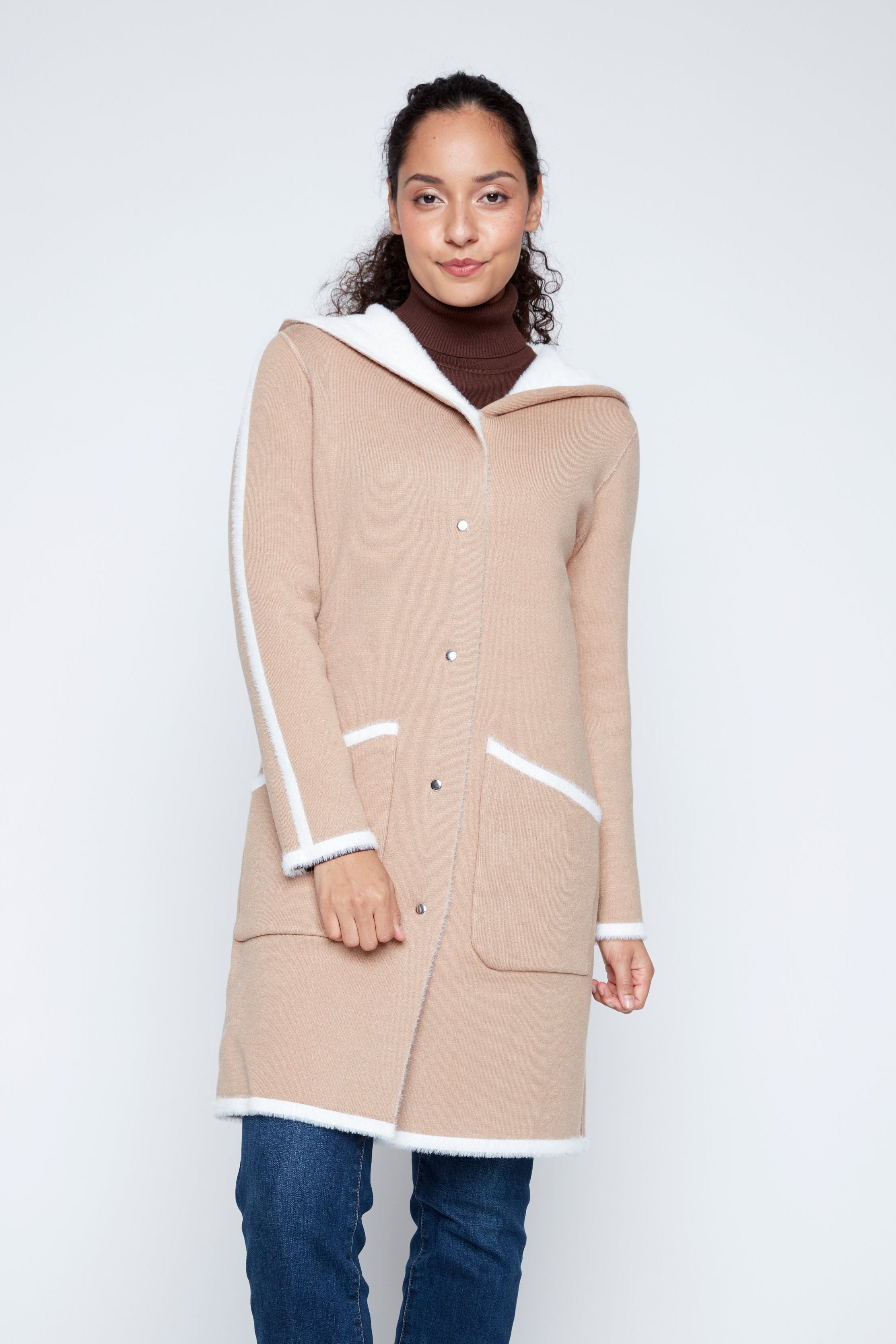 Le manteau-cardigan réversible