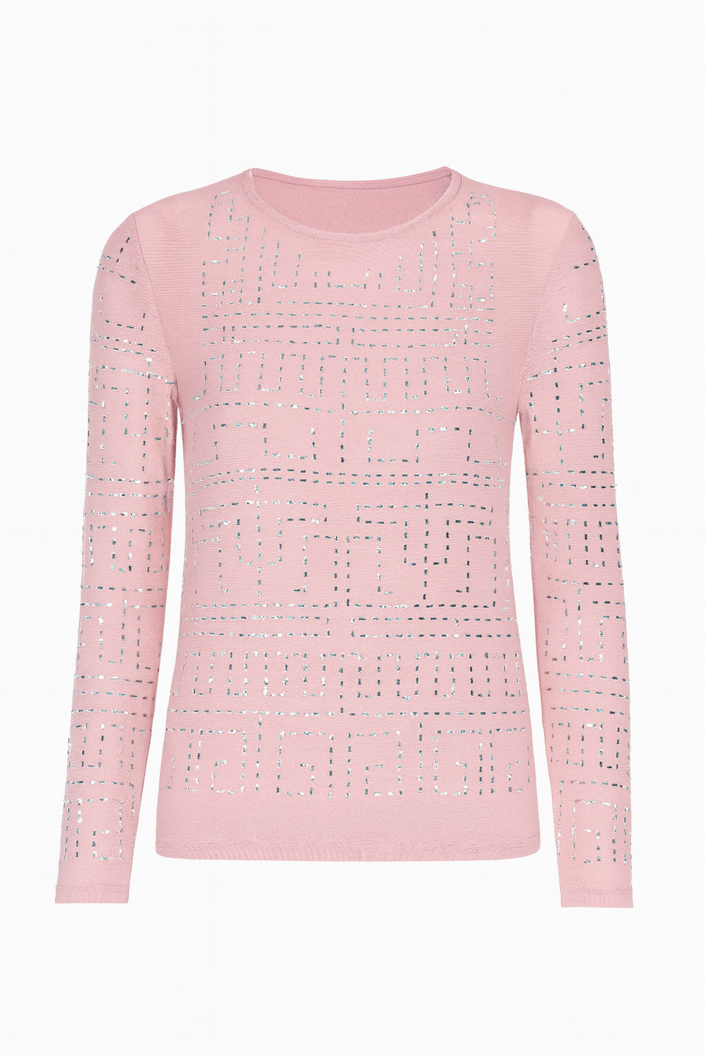 Mesh top with sequin detail