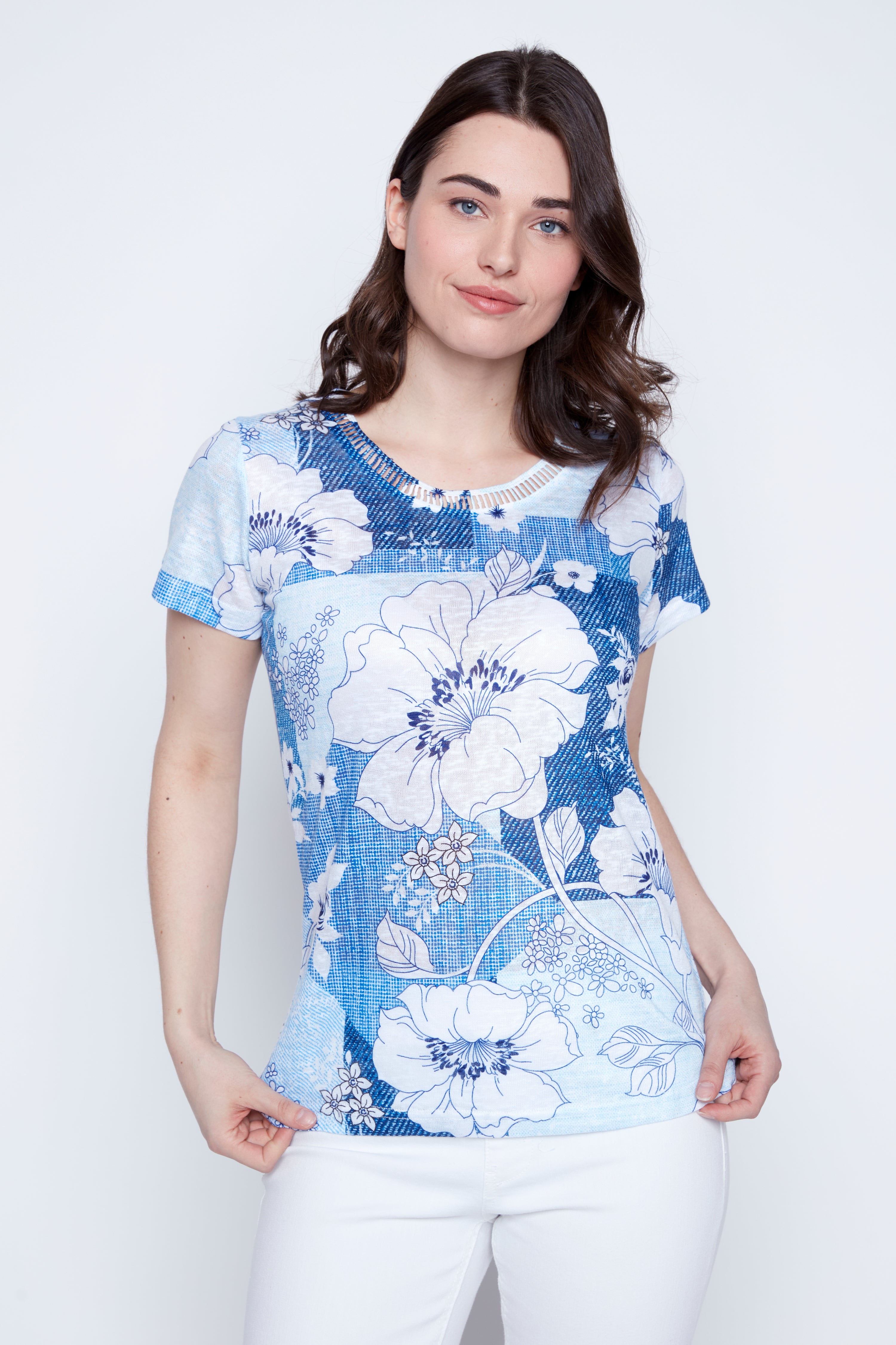 Big floral print top