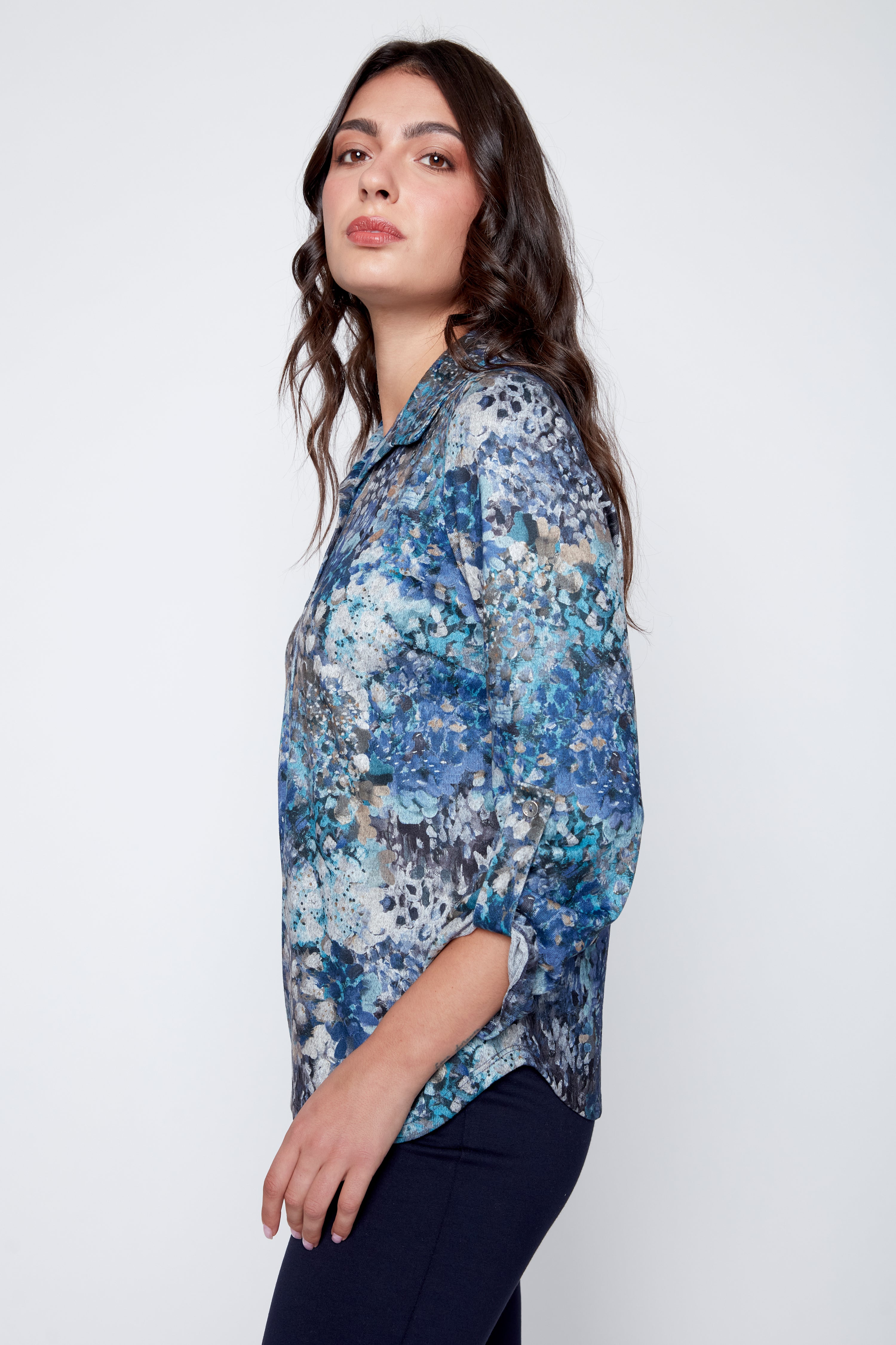 Abstract print blouse