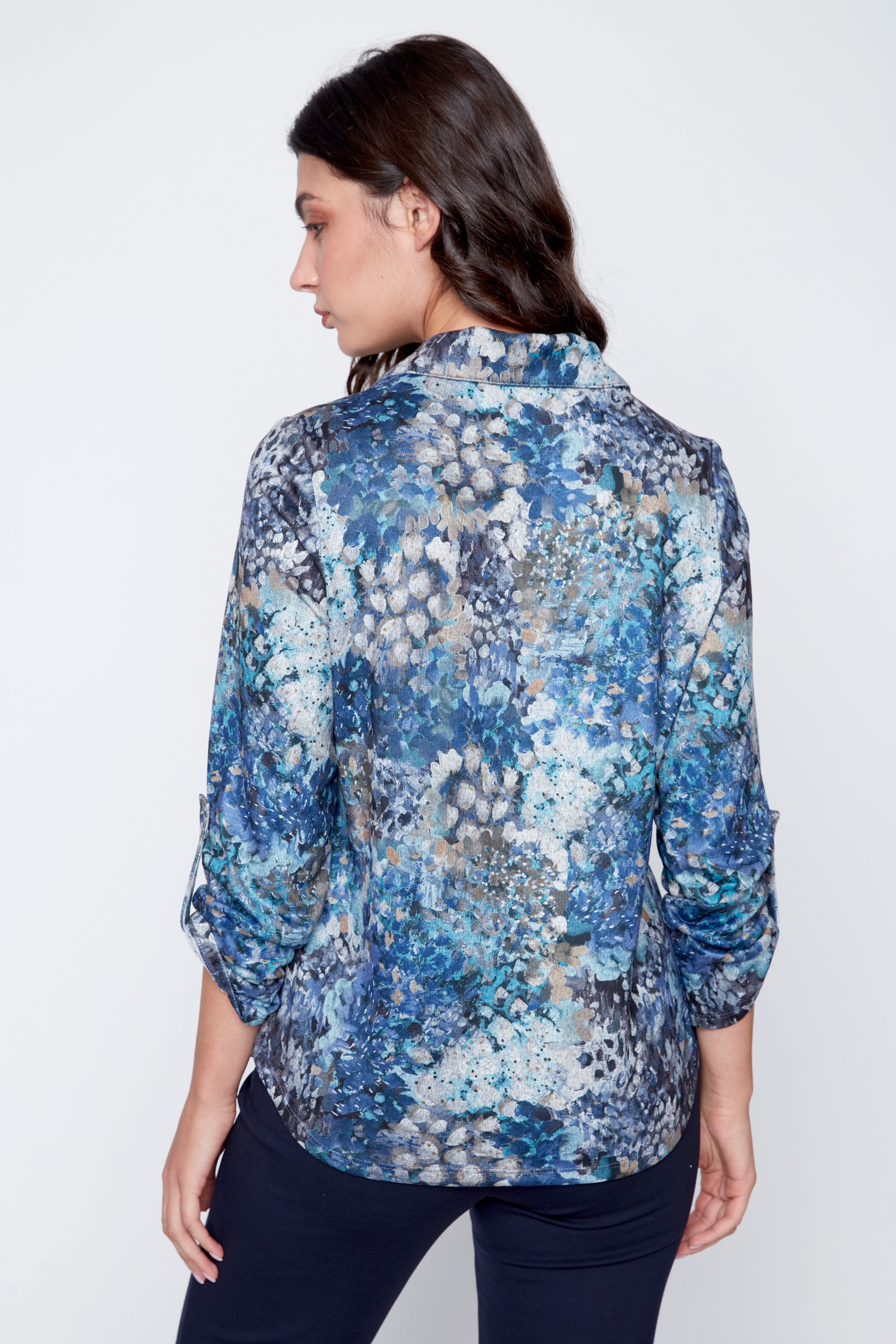Abstract print blouse