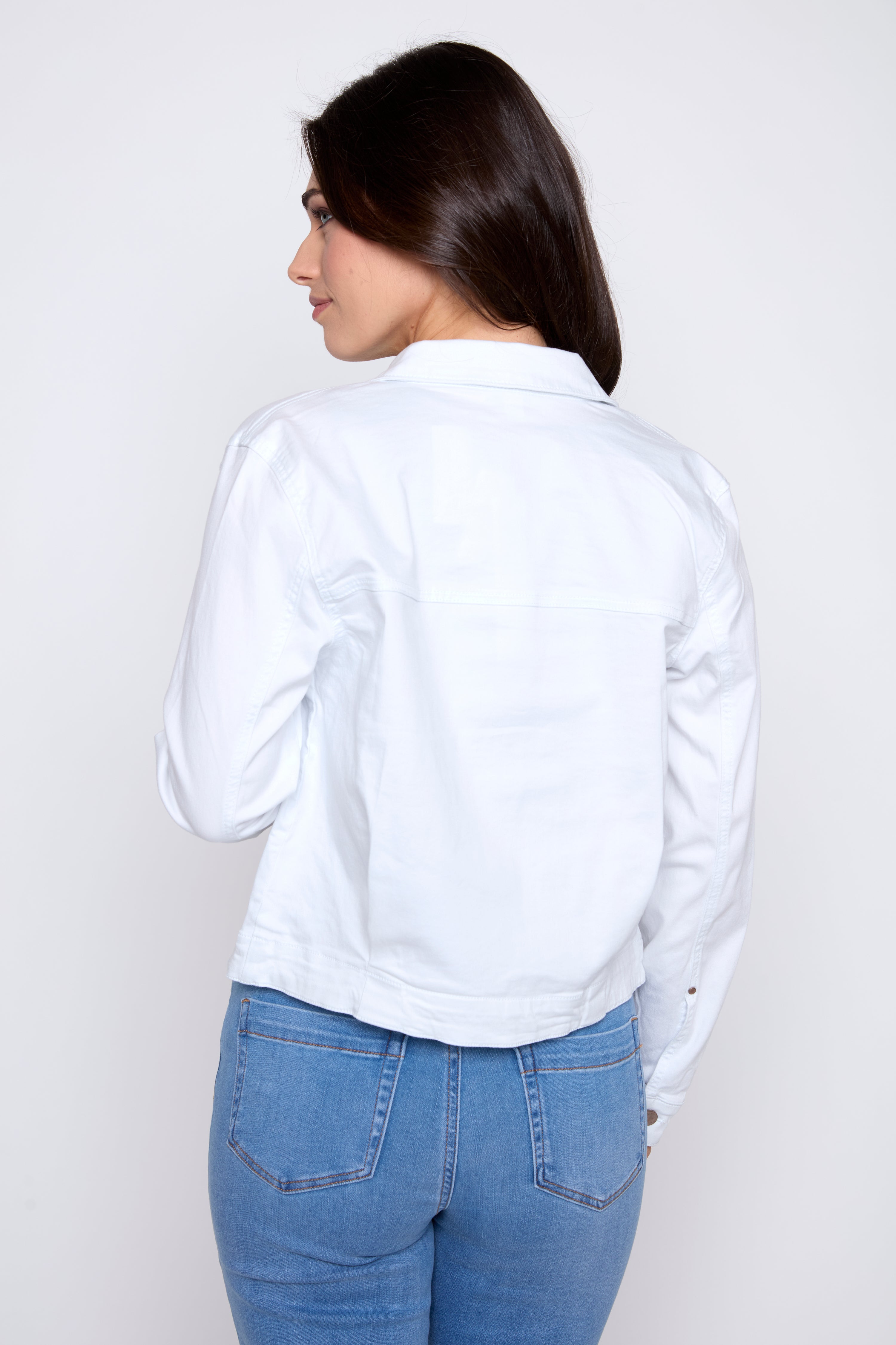 Colored denim jacket