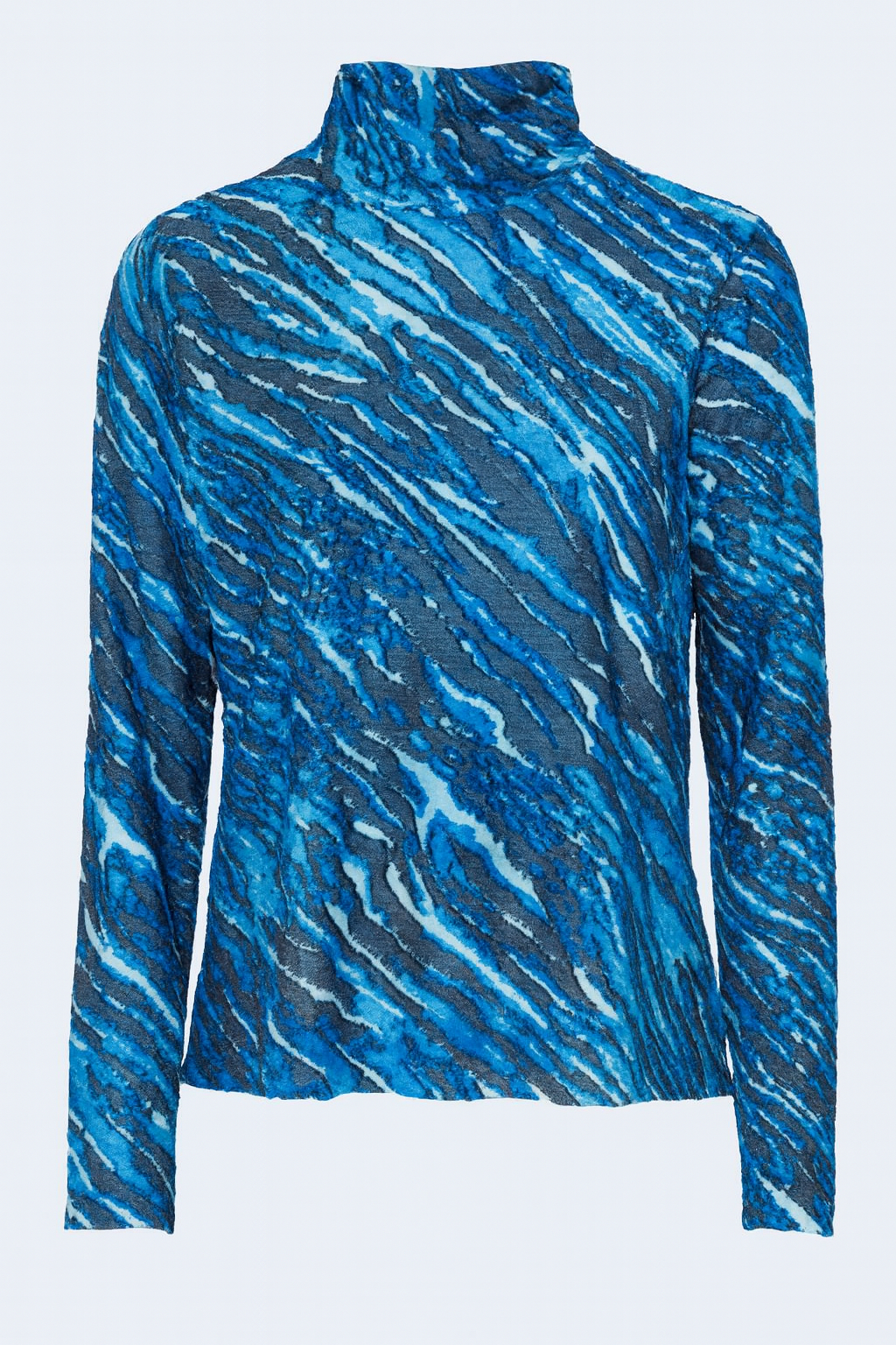 Zebra design jacquard top