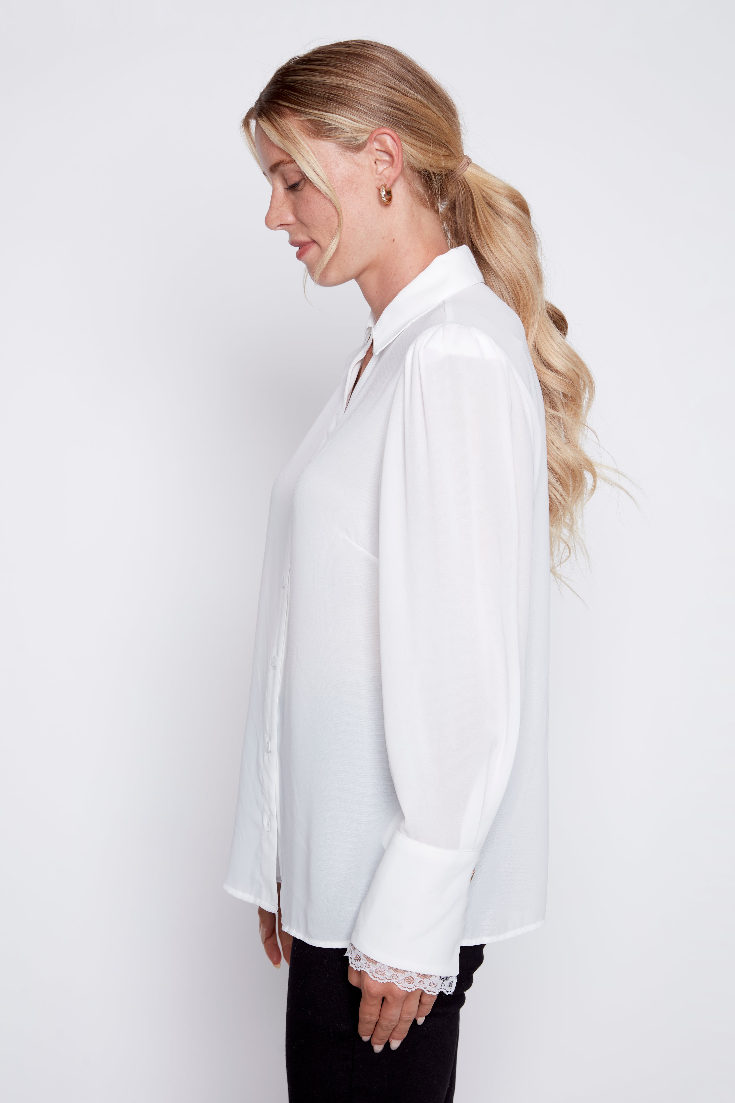 Lace detail blouse