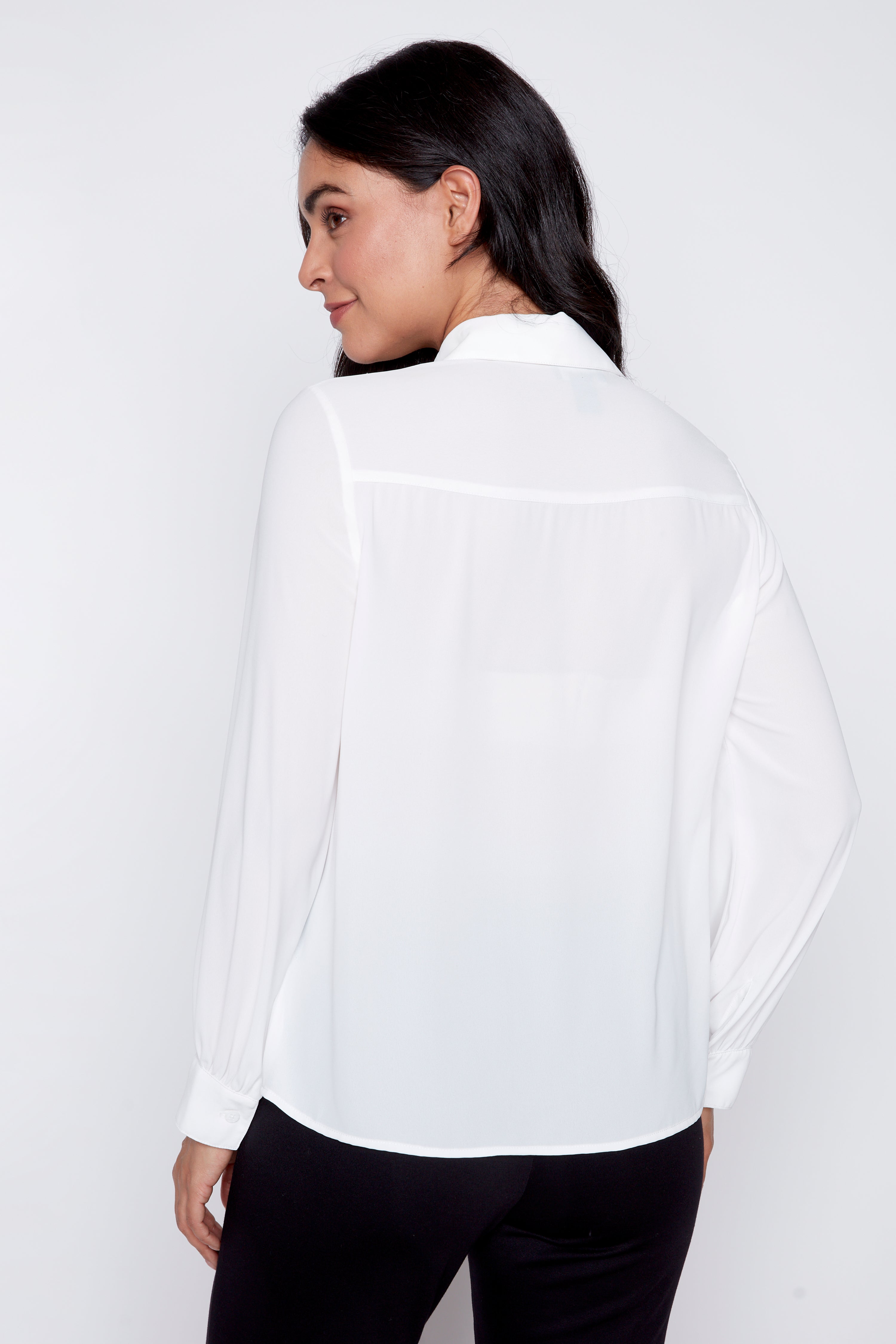 Crochet trim blouse