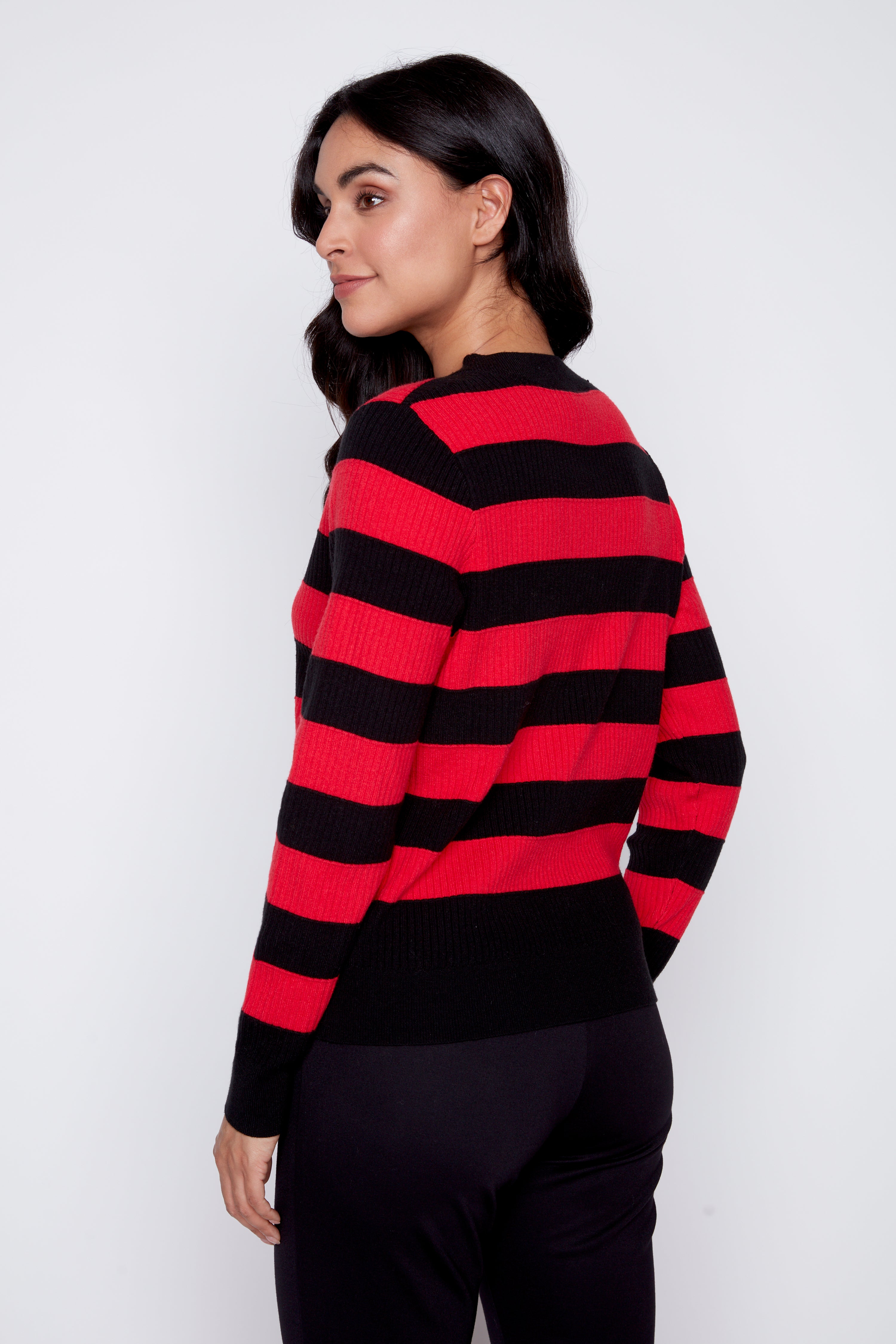 Stripe fooler cardigan