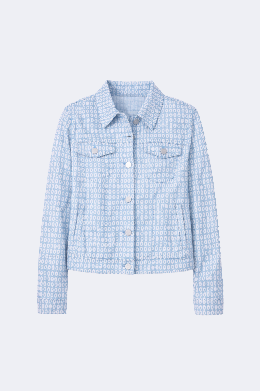 La veste en denim imprimée