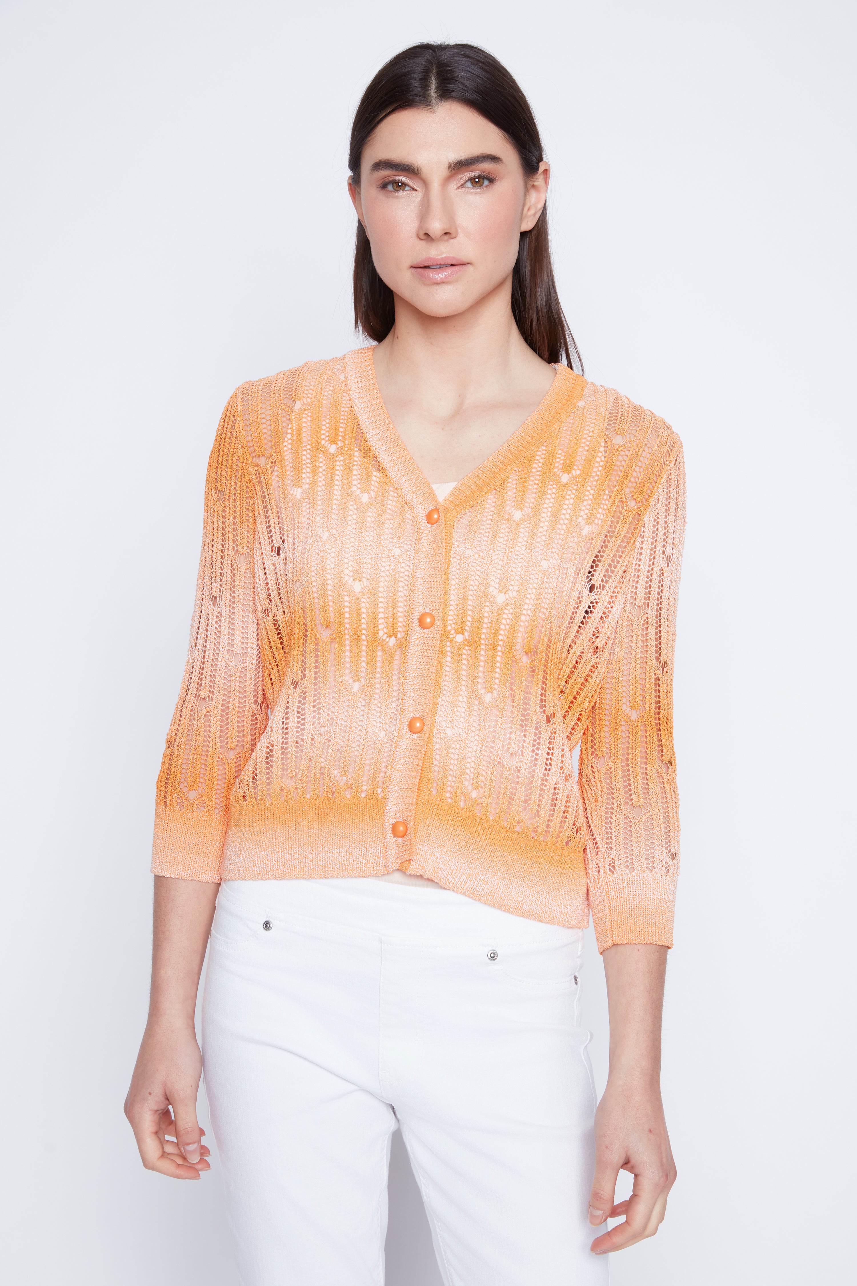 Le cardigan en crochet tie-dye