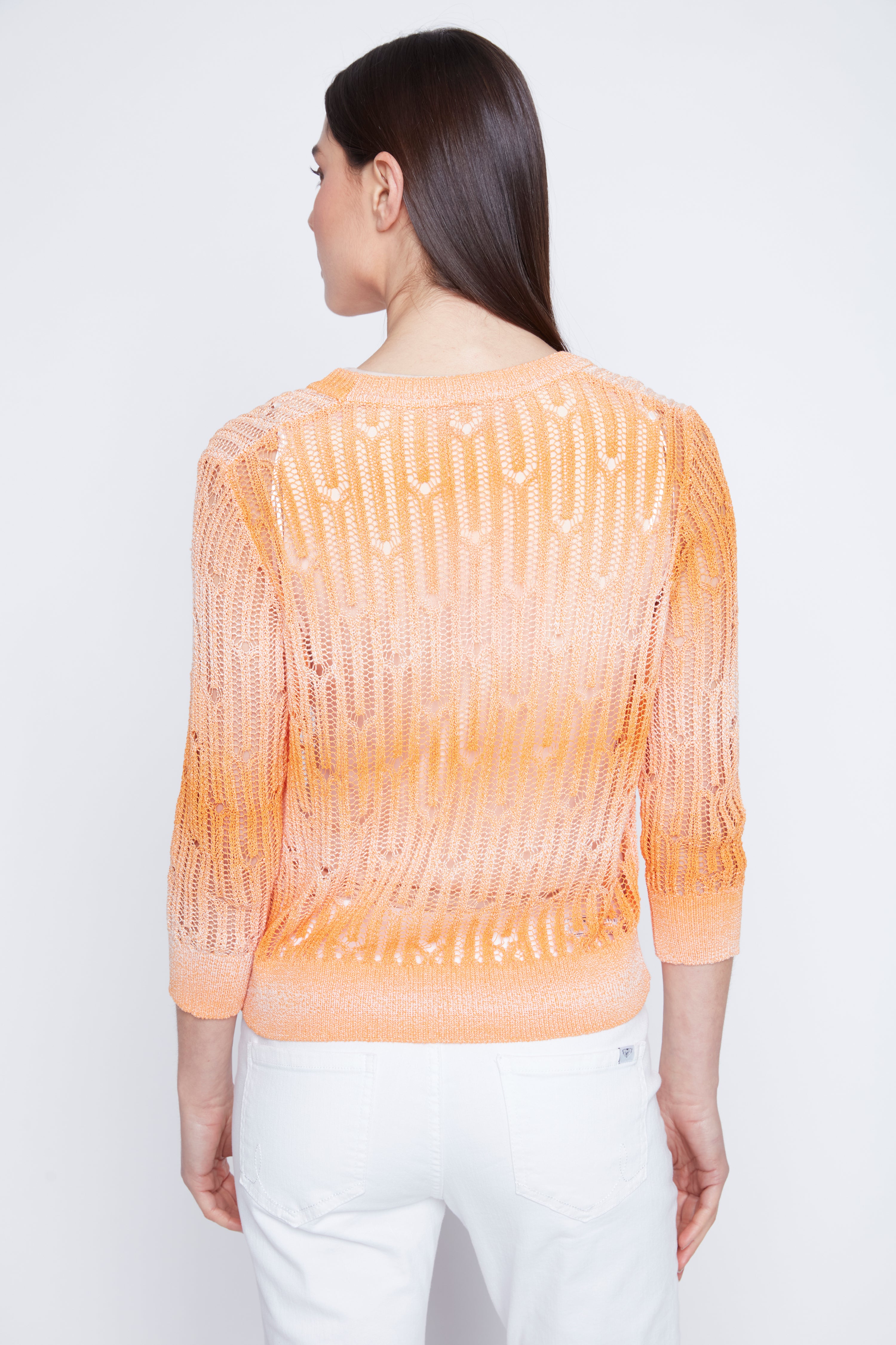 Le cardigan en crochet tie-dye