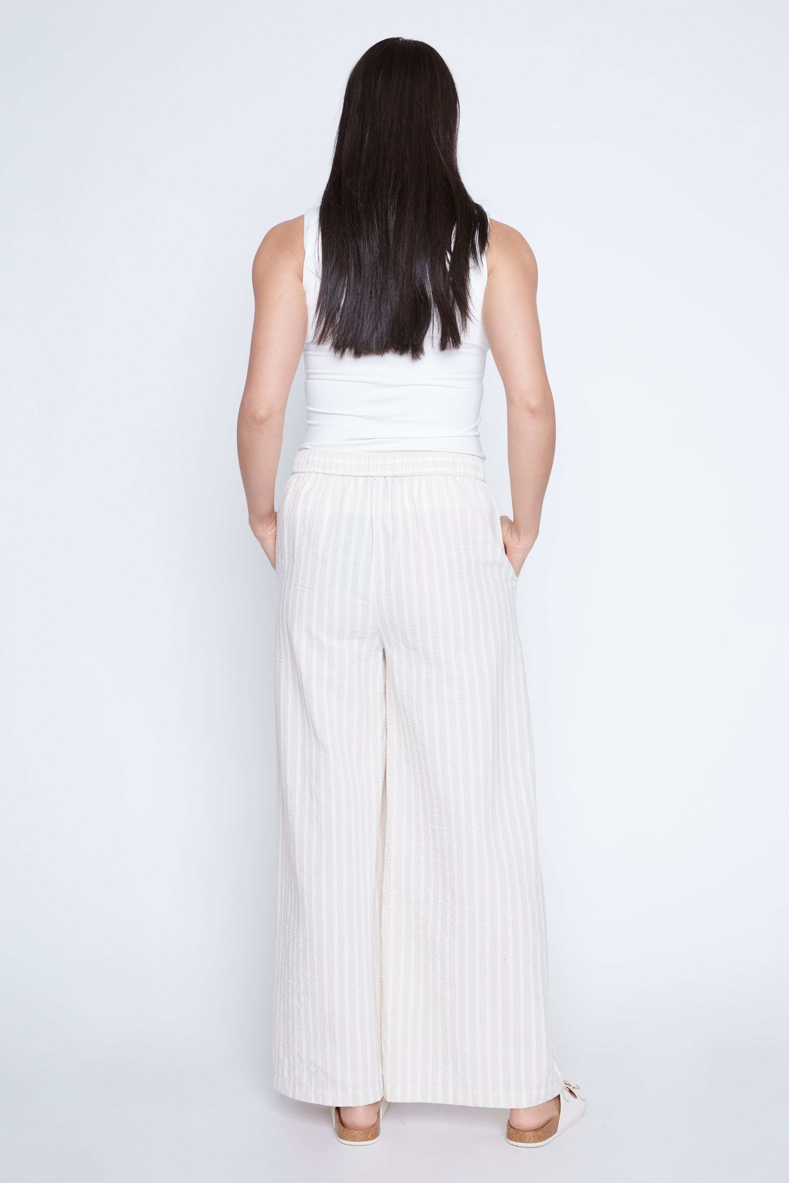 Le pantalon palazzo à rayures