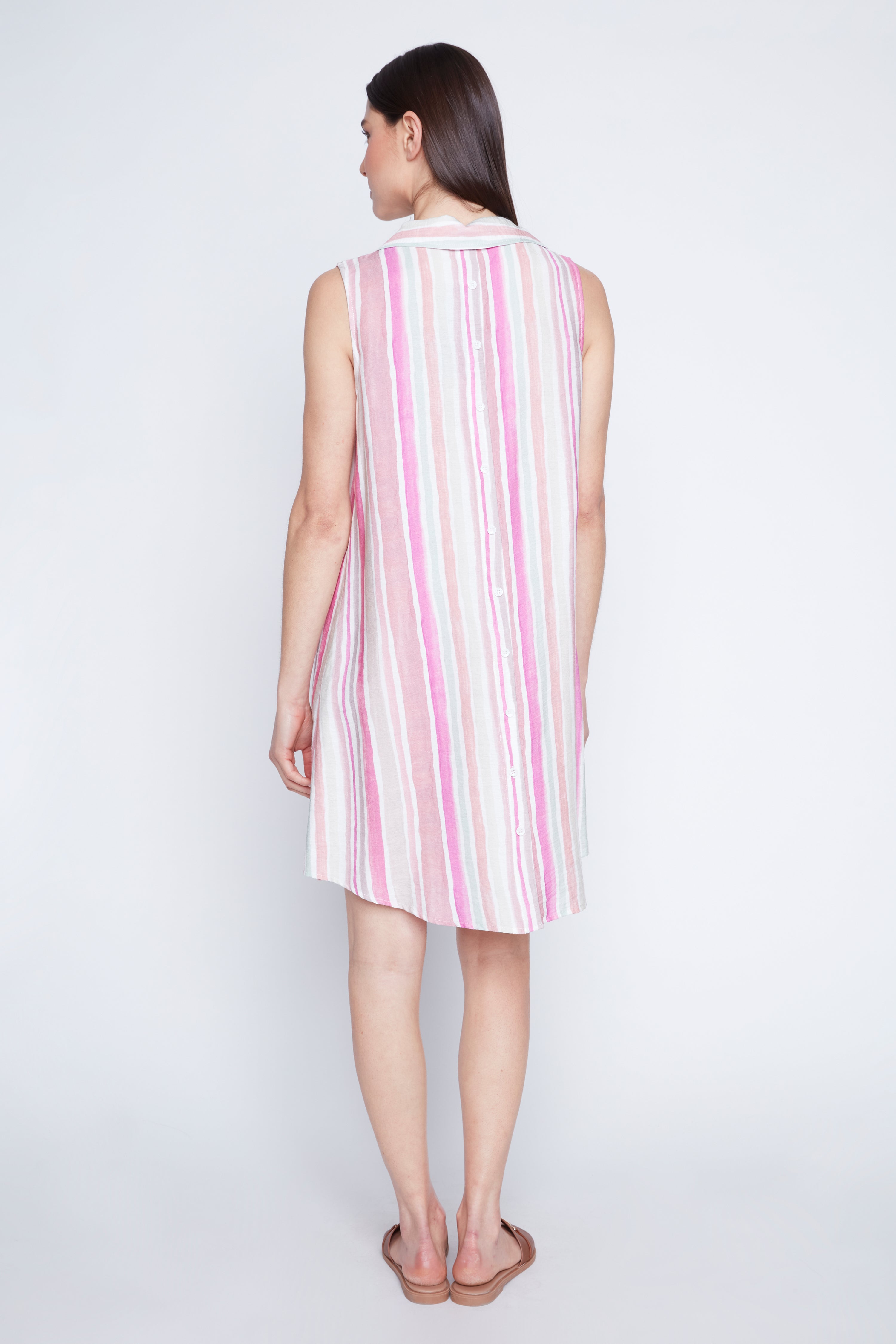 La robe chemise à rayures