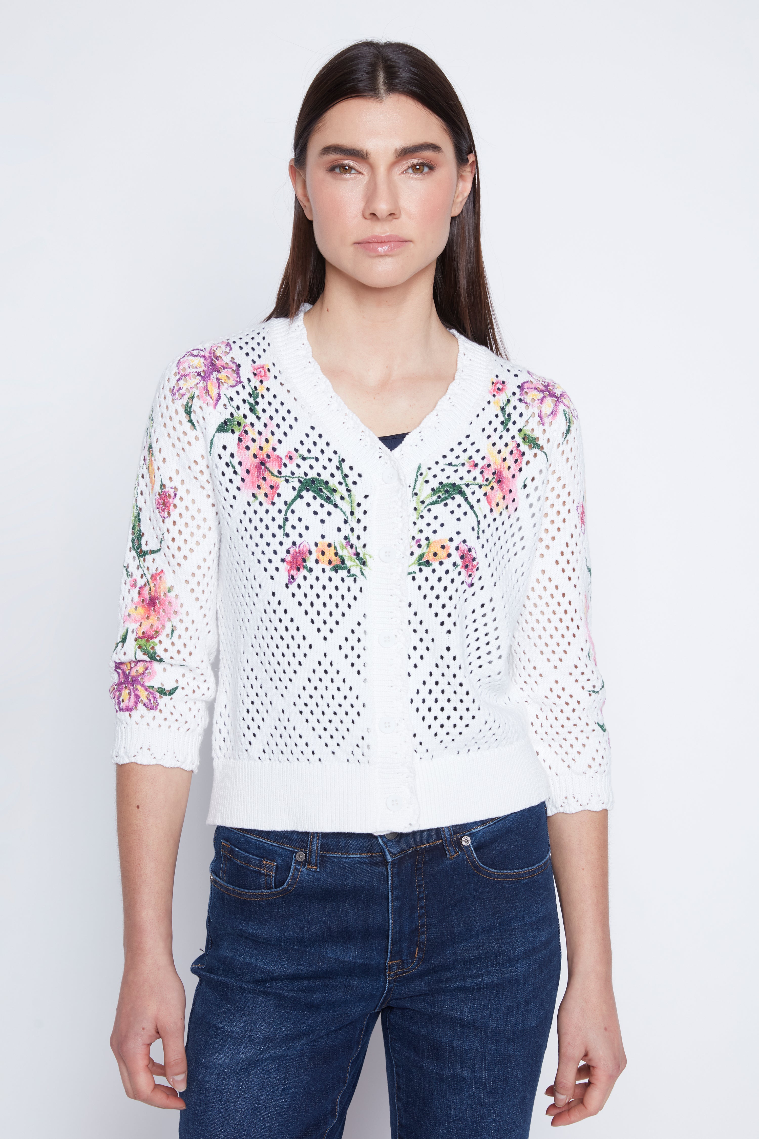 Le cardigan fleuri en crochet
