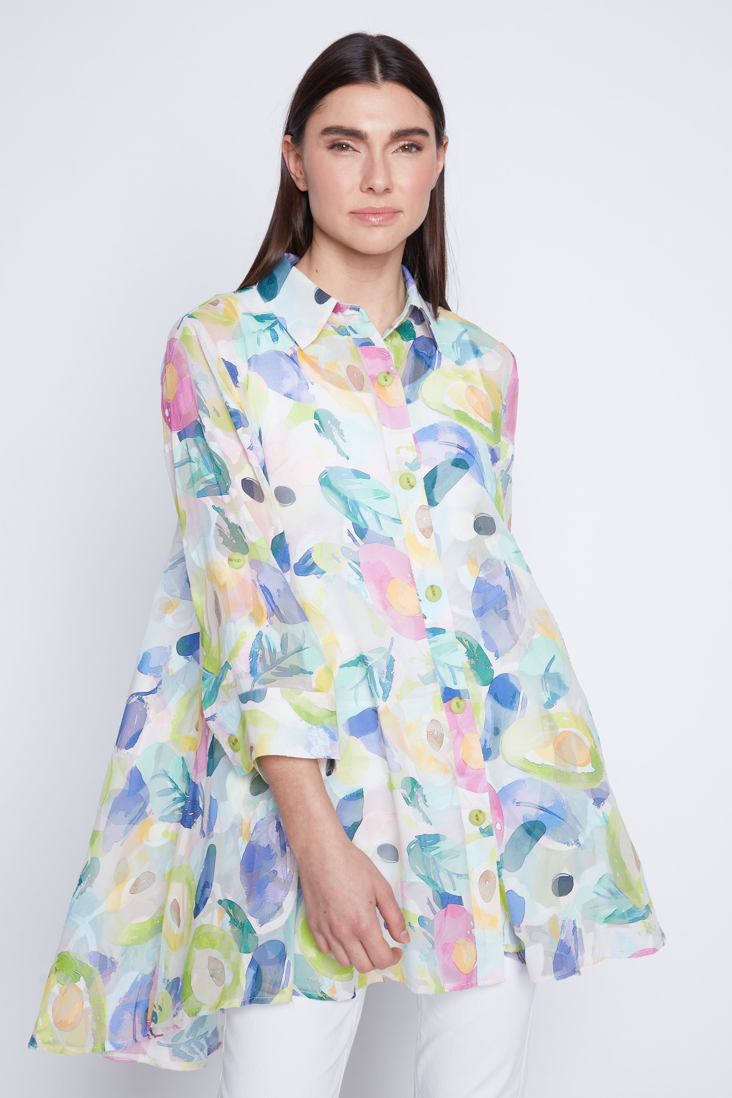 La blouse en mousseline à imprimé floral