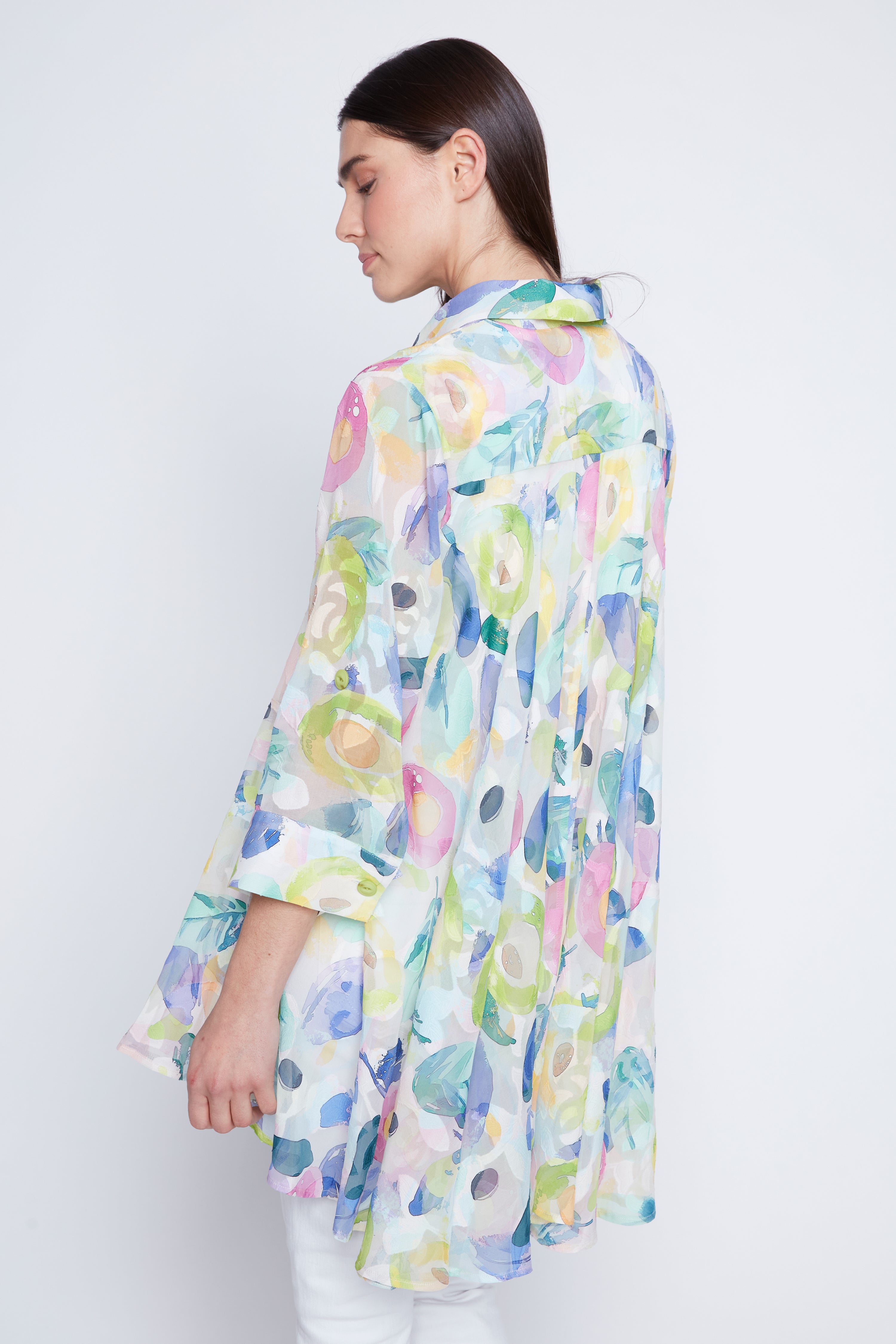 La blouse en mousseline à imprimé floral