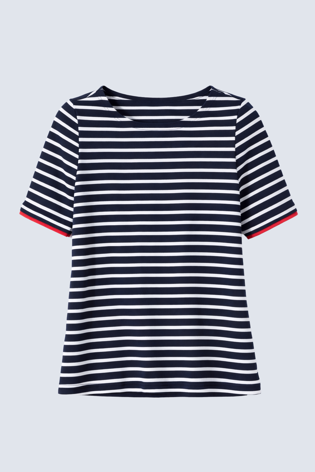 Short sleeve cotton stripe t-shirt
