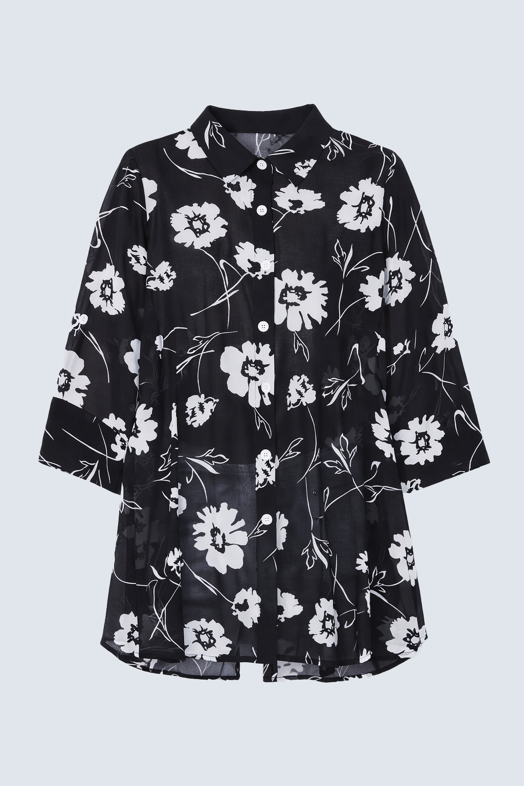 Three way convertible chiffon blouse