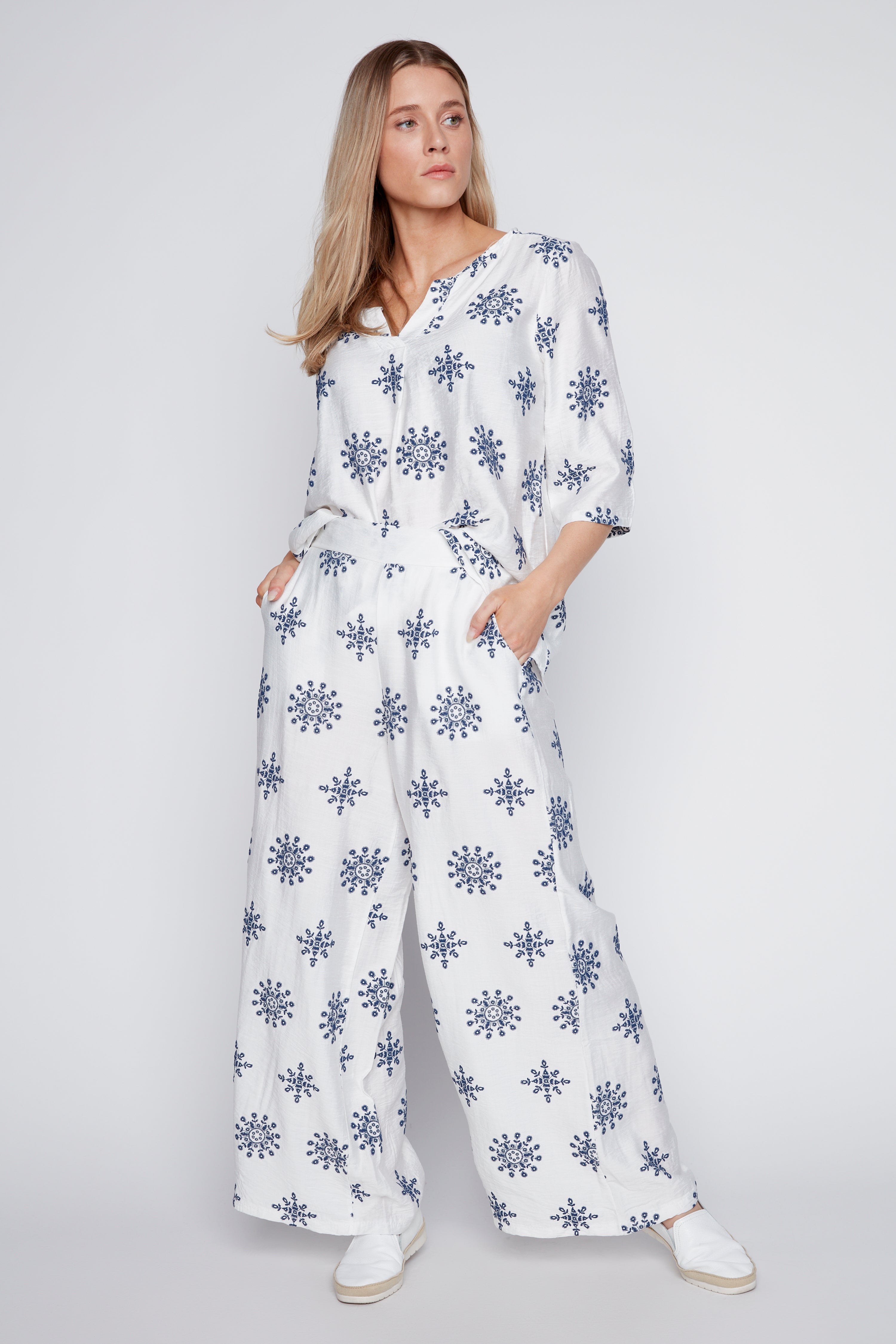 Printed palazzo pant