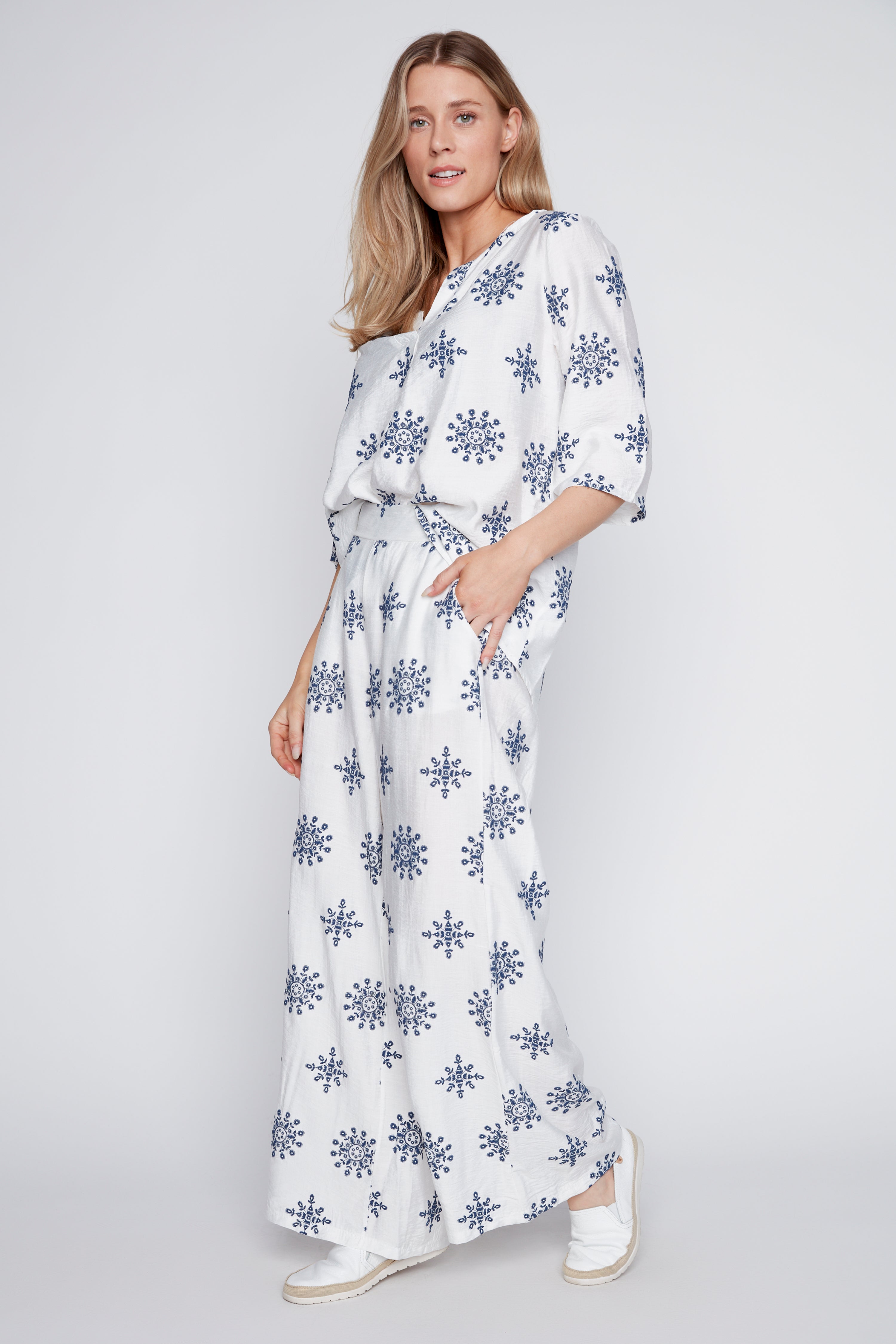 Printed palazzo pant